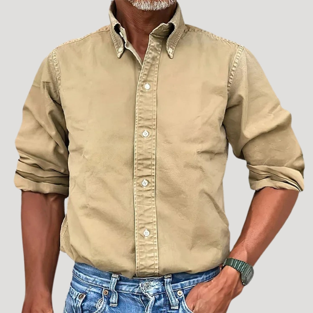 Men’s oxford work shirt – long sleeve button down