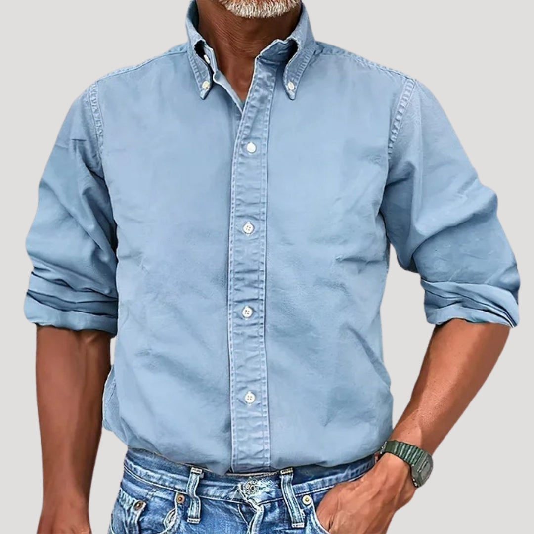 Men’s oxford work shirt – long sleeve button down