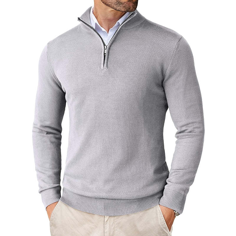 Slim Fit Lightweight Zip Up Pullover