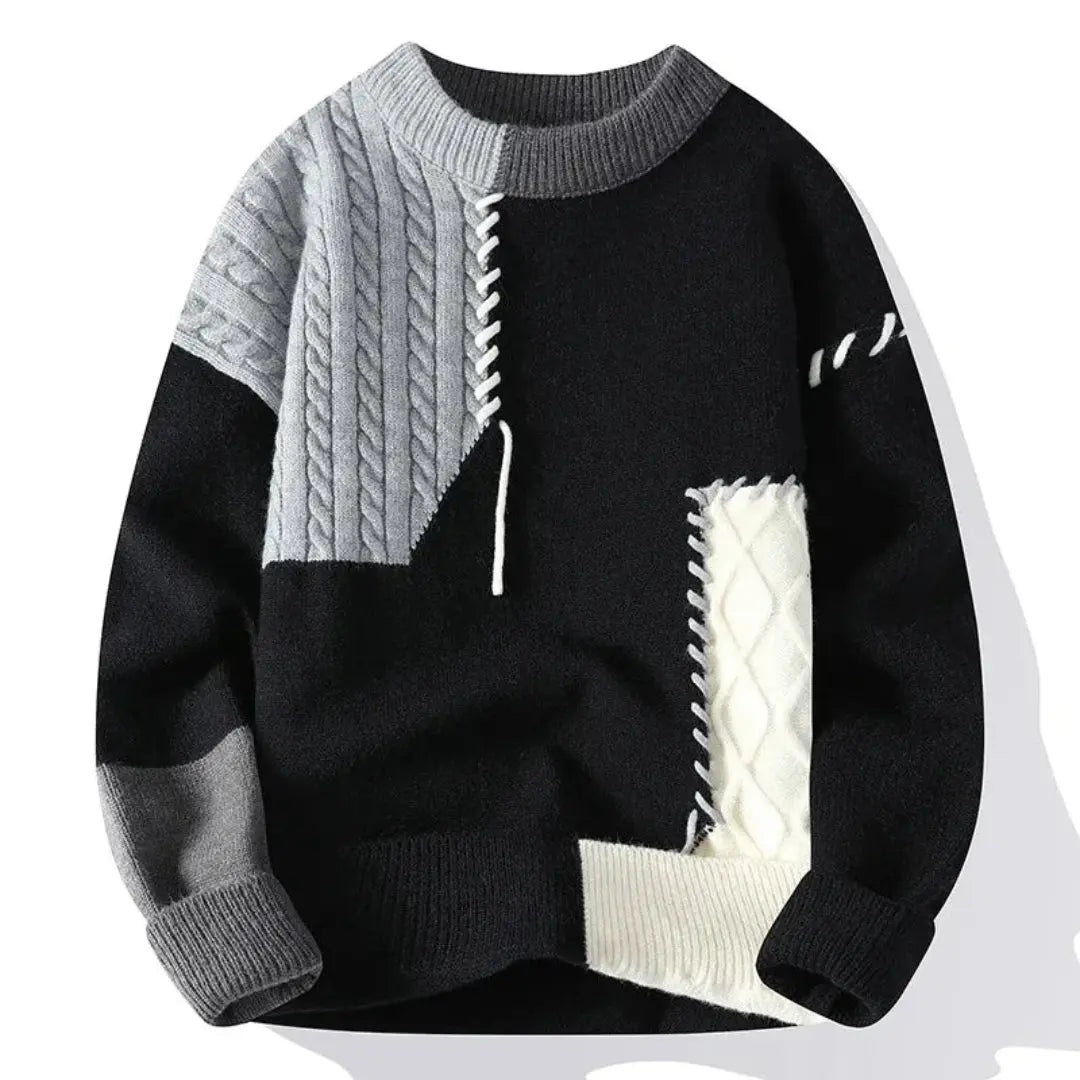 Apollo Patchwork Vanguard Sweater Artisio