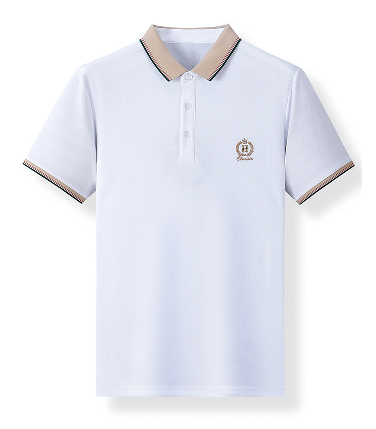 Summer business casual lapel short sleeve T-shirt