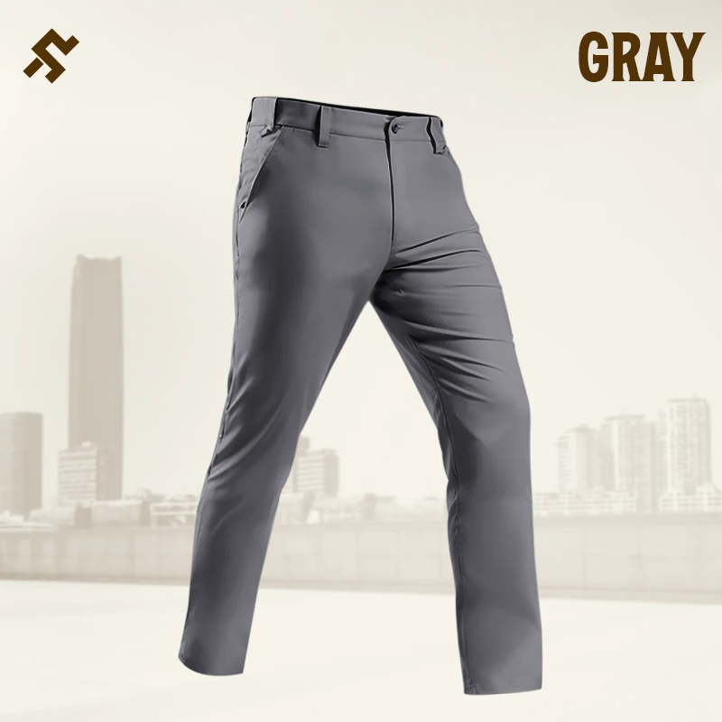 GlideActive - Men's Active Khaki Pants With Expandable Waistband