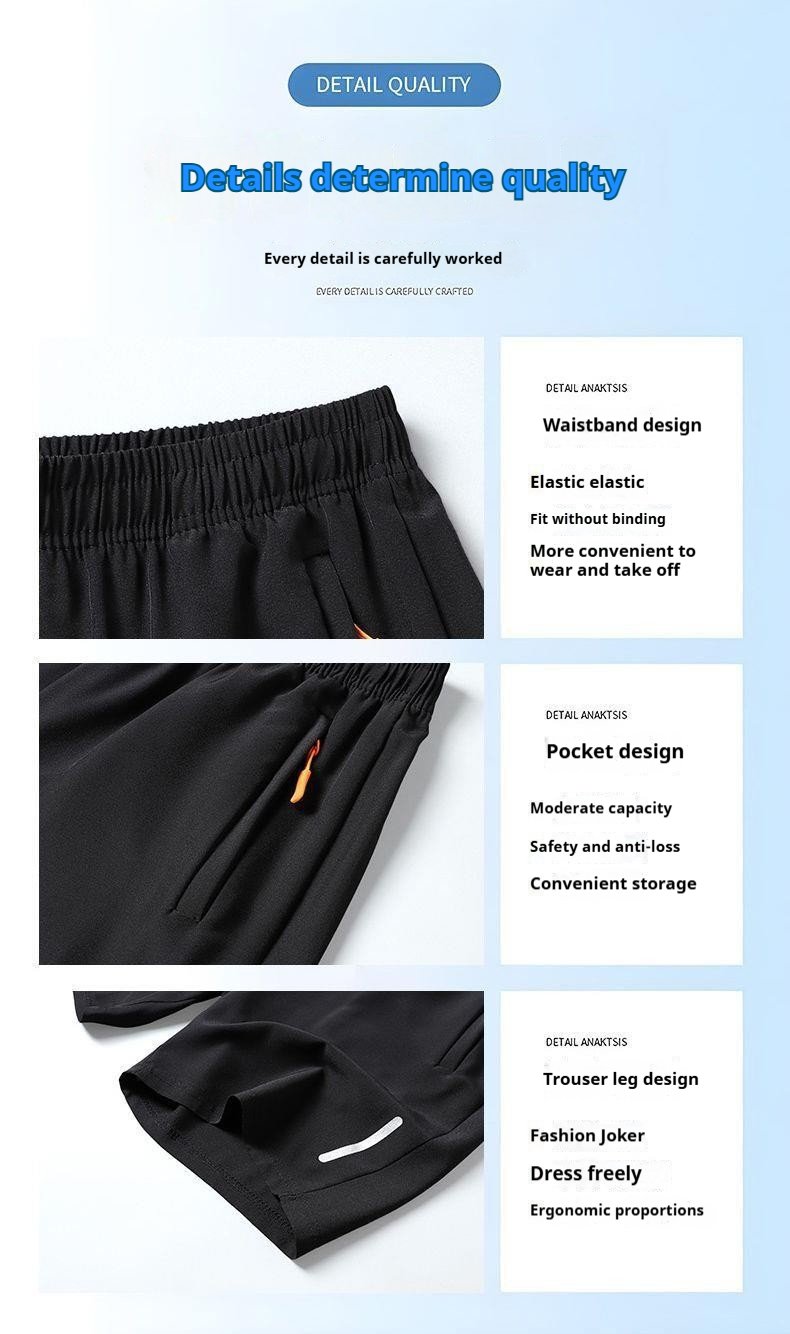 Men's Casual Solid Color Zipper Pocket Shorts – Summer Essential