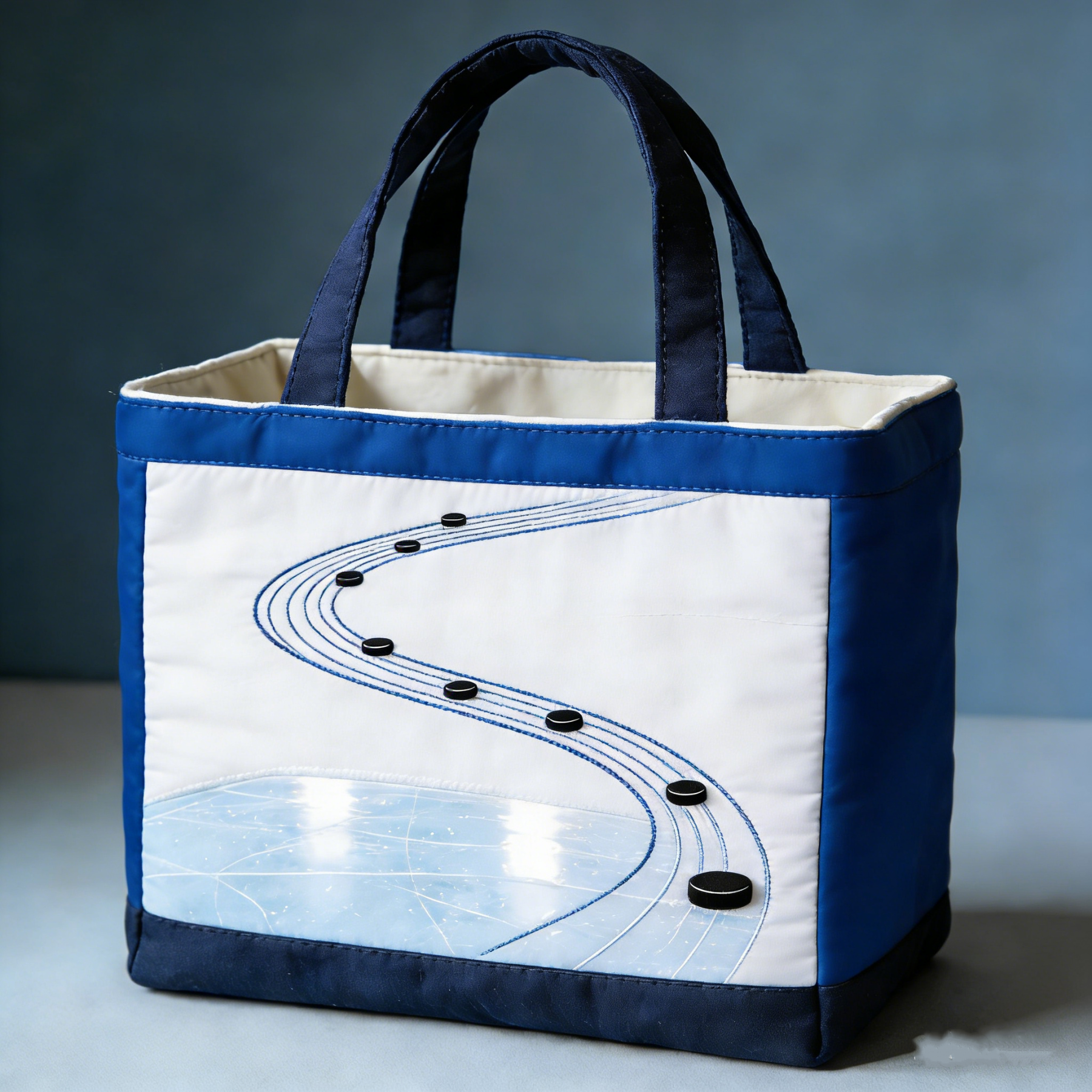 Moonlit Meow QuiltedTote Bag