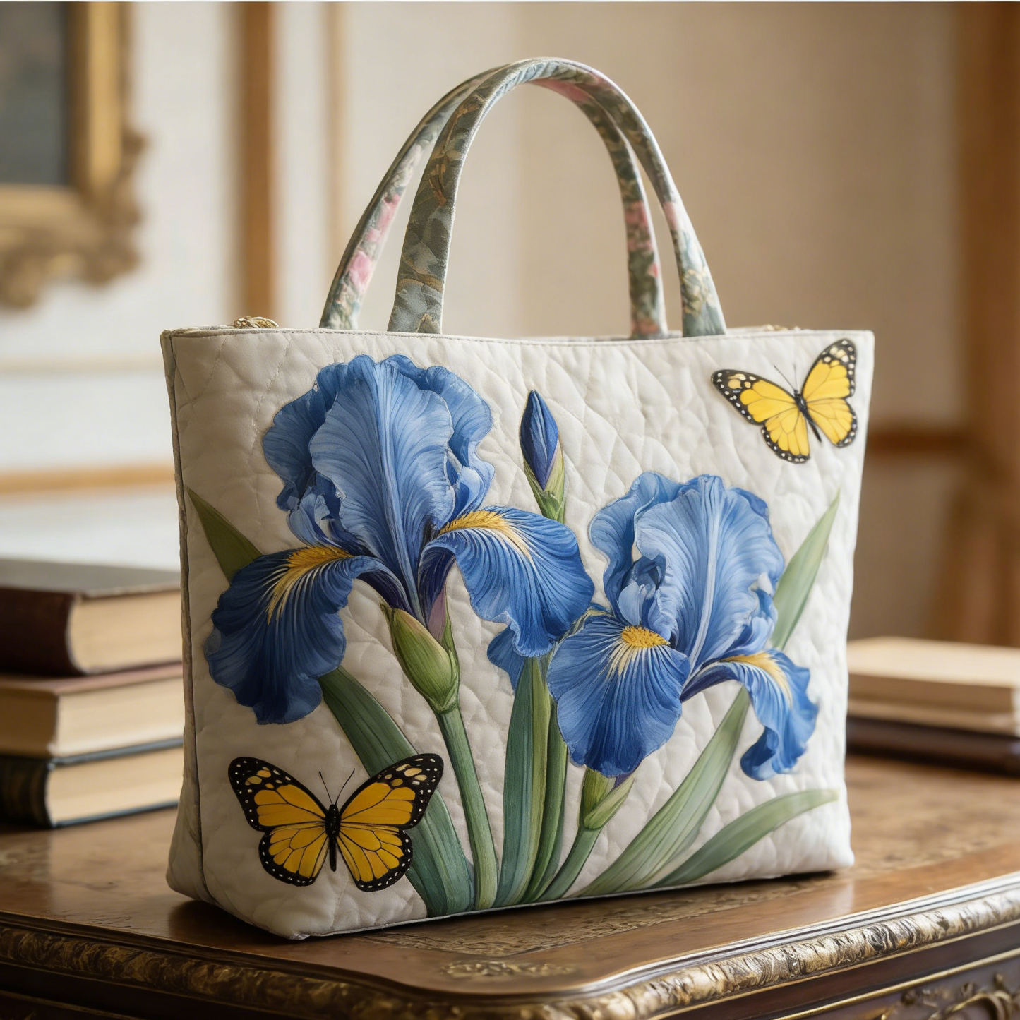 Christmas Bells Series Quilted Tote Bag