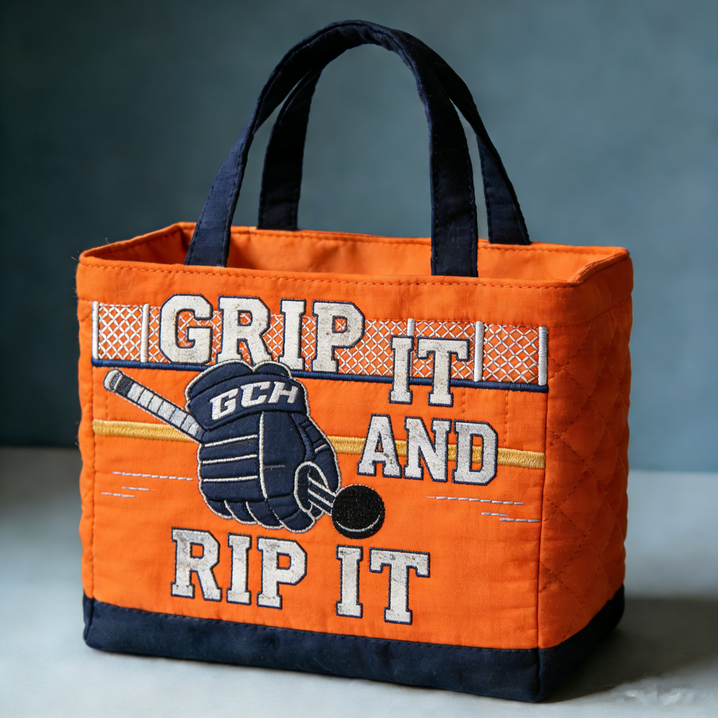 Moonlit Meow QuiltedTote Bag