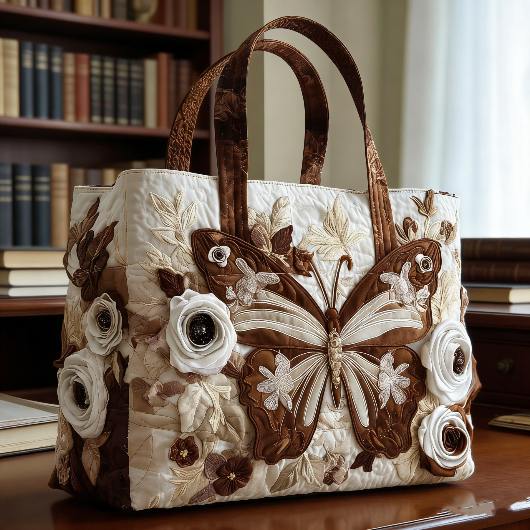 Christmas Bells Series Quilted Tote Bag