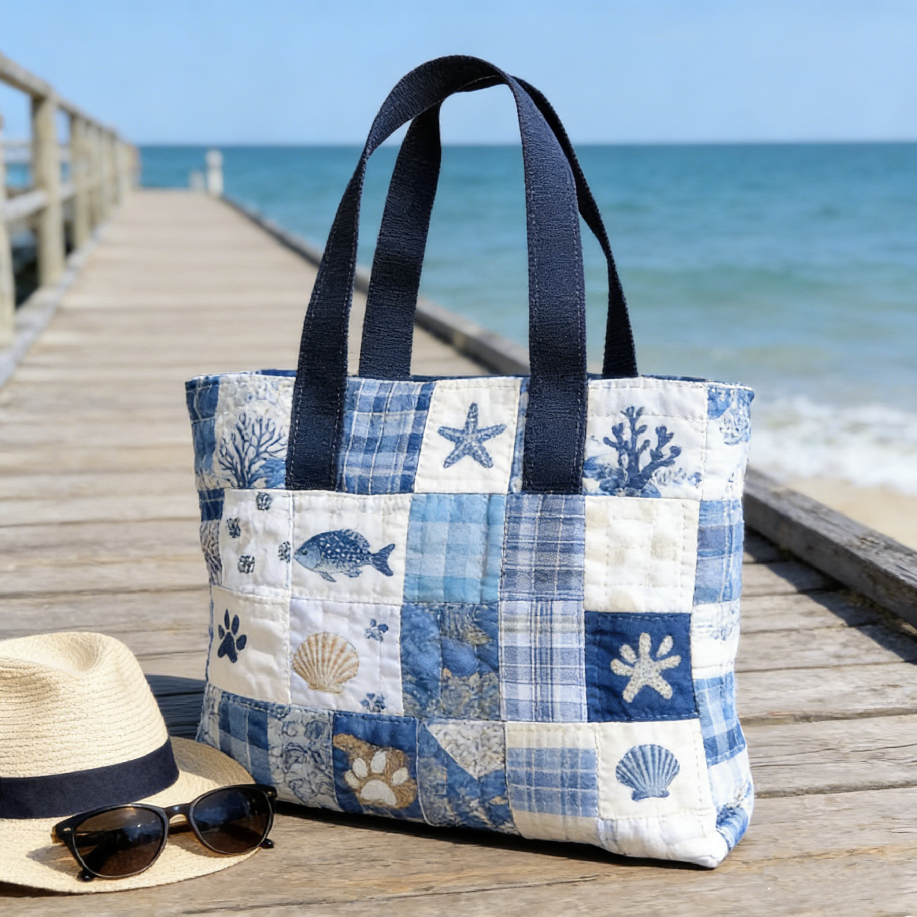 Christmas Bells Series Quilted Tote Bag