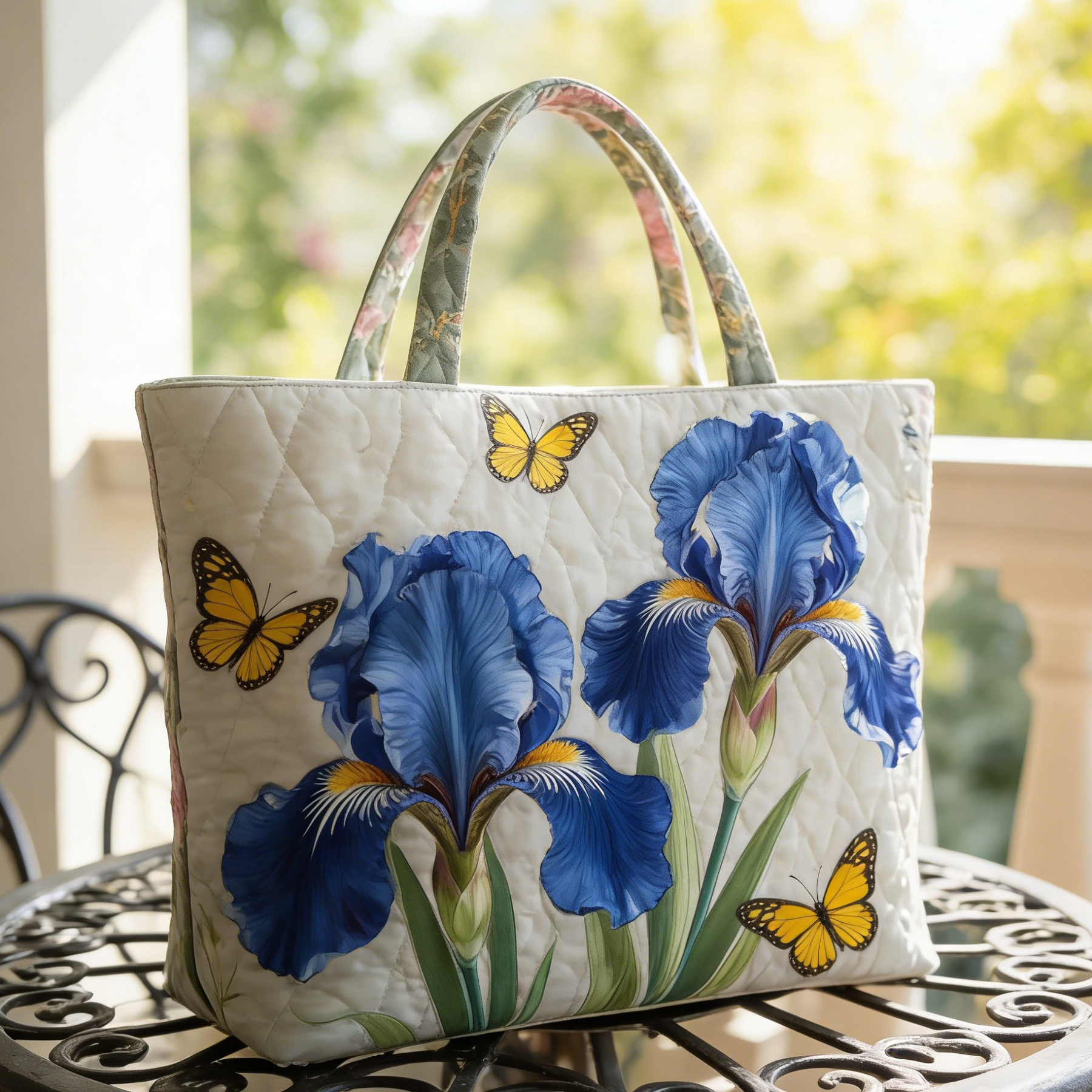 Christmas Bells Series Quilted Tote Bag