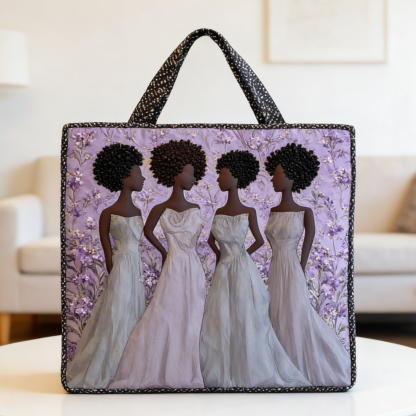 Elegant African Women Quilted Tote Bag BRT360