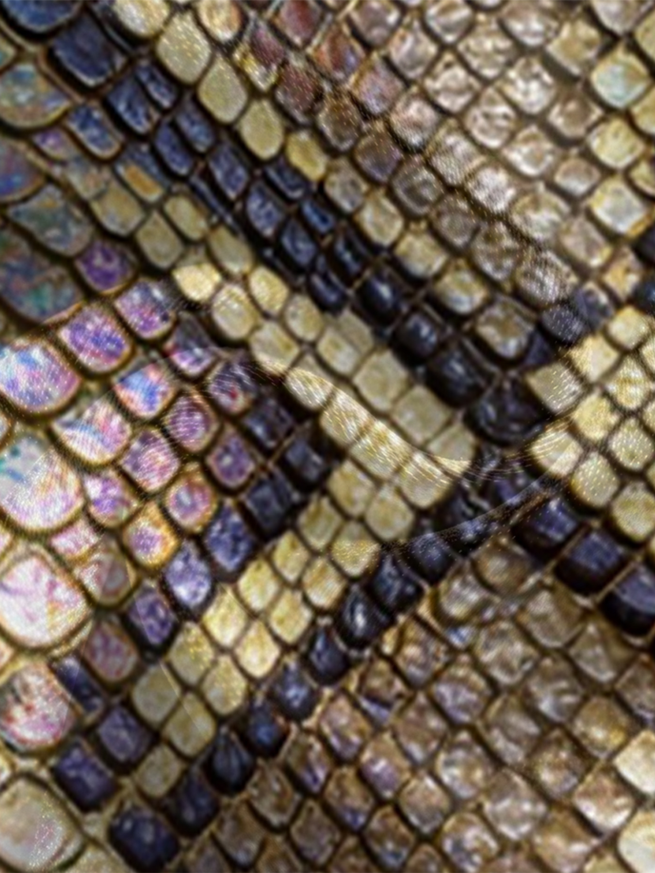 Holographic Python Long Sleeve Zip-Up Jumpsuit ABF932