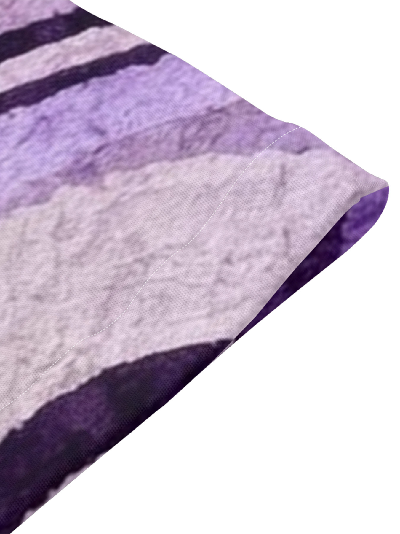 Purple Floral Stripe Flare Sleeve Bodycon Midi Dress LKJ852