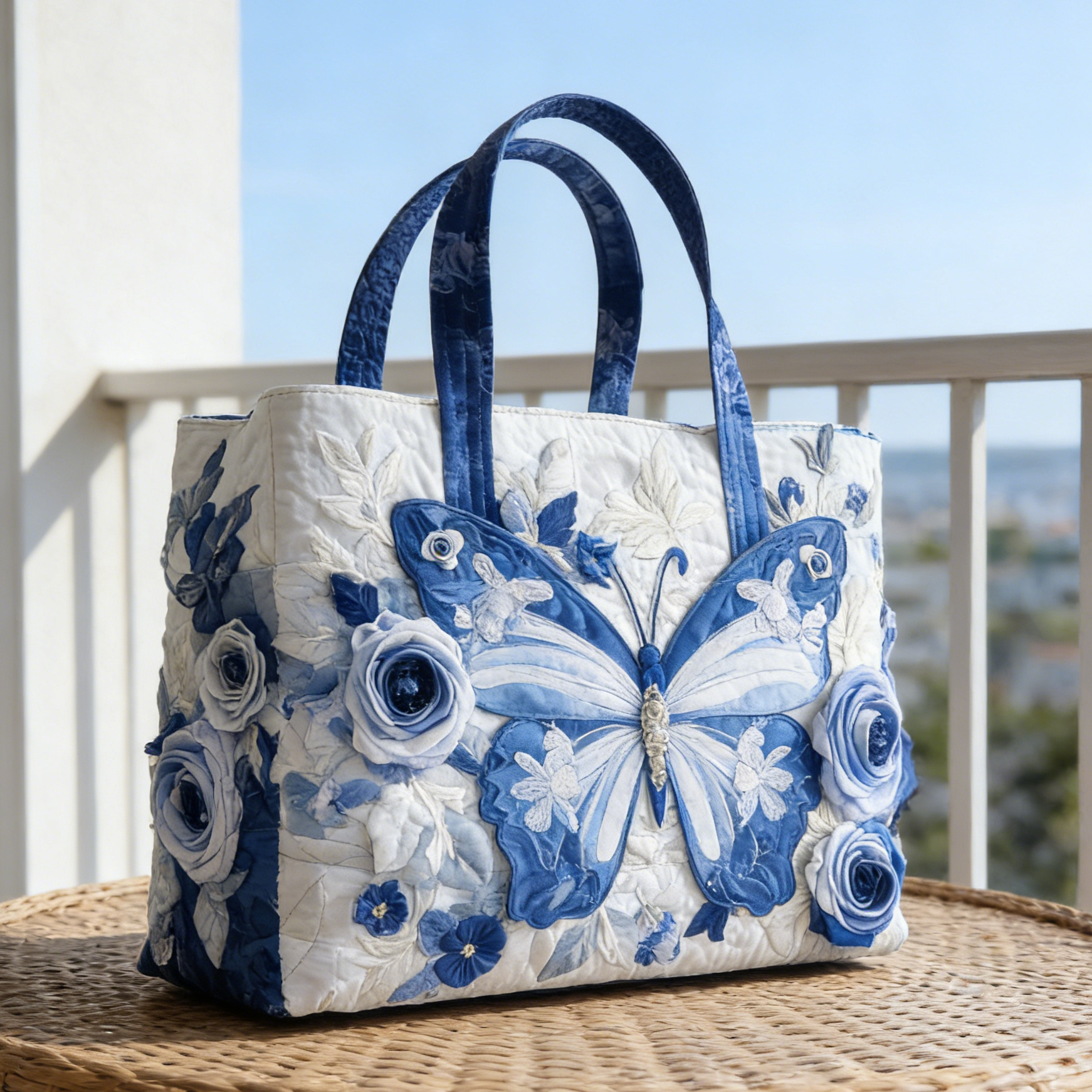 Christmas Bells Series Quilted Tote Bag