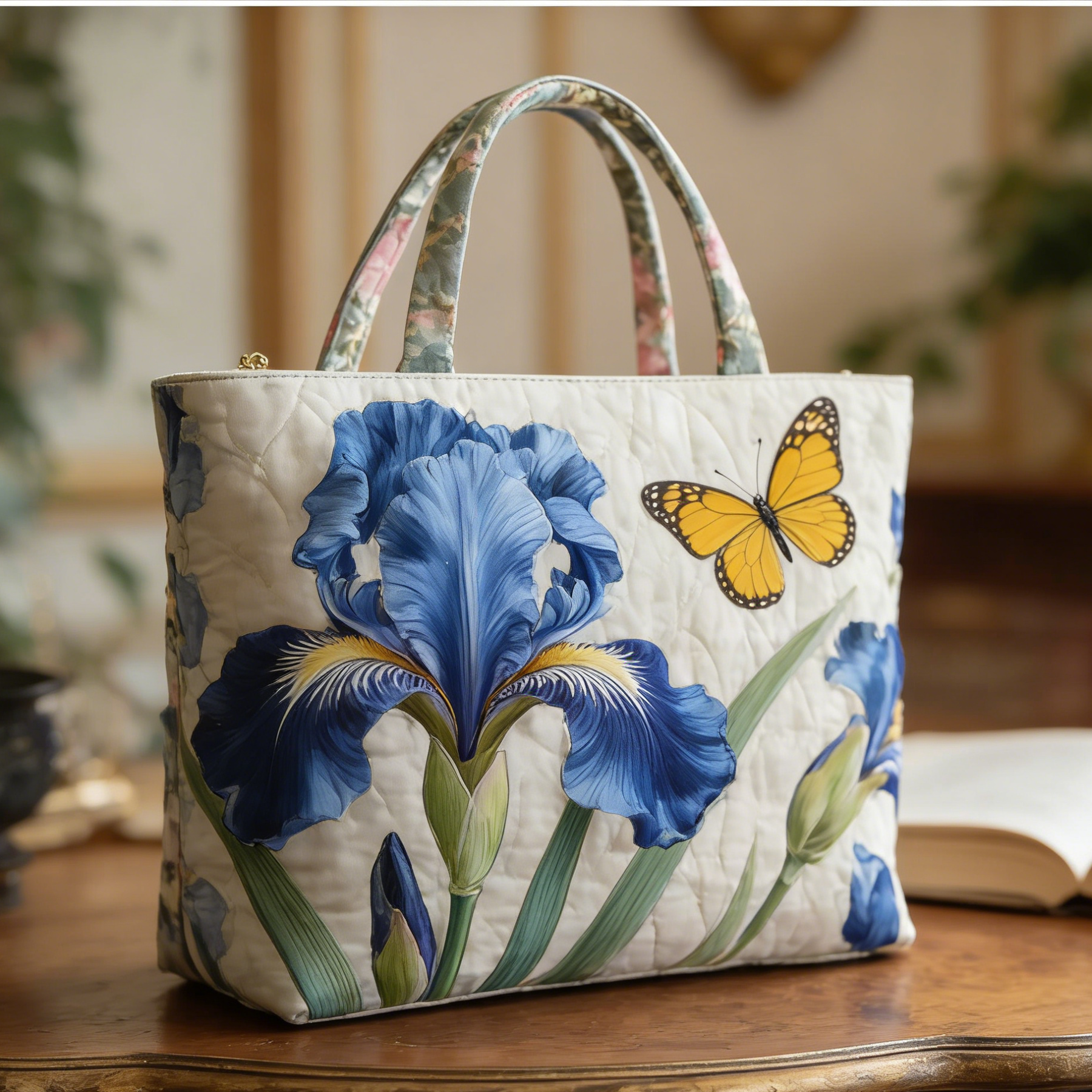 Christmas Bells Series Quilted Tote Bag