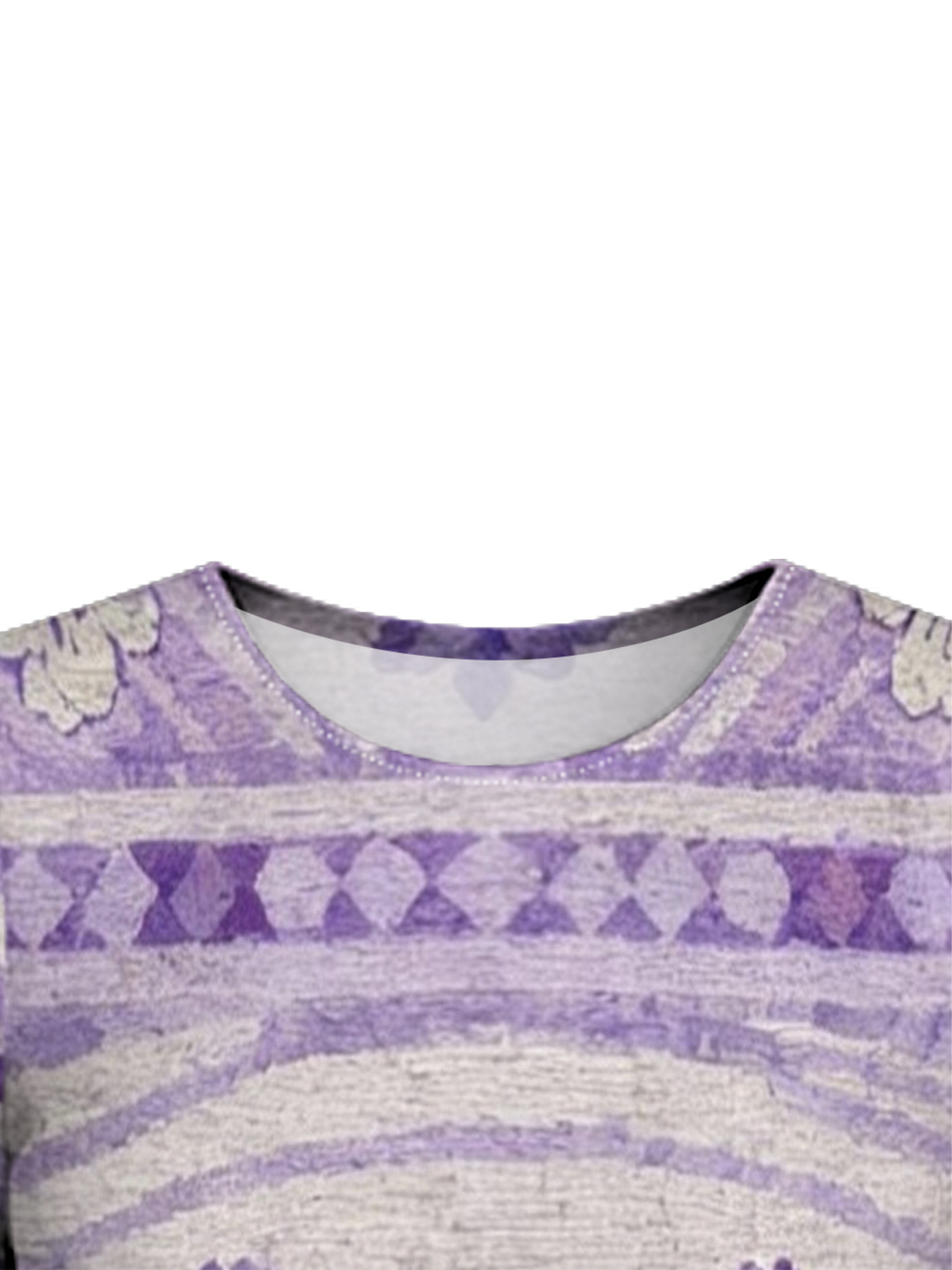 Purple Geometric Floral Flare Sleeve Bodycon Midi Dress DCB840