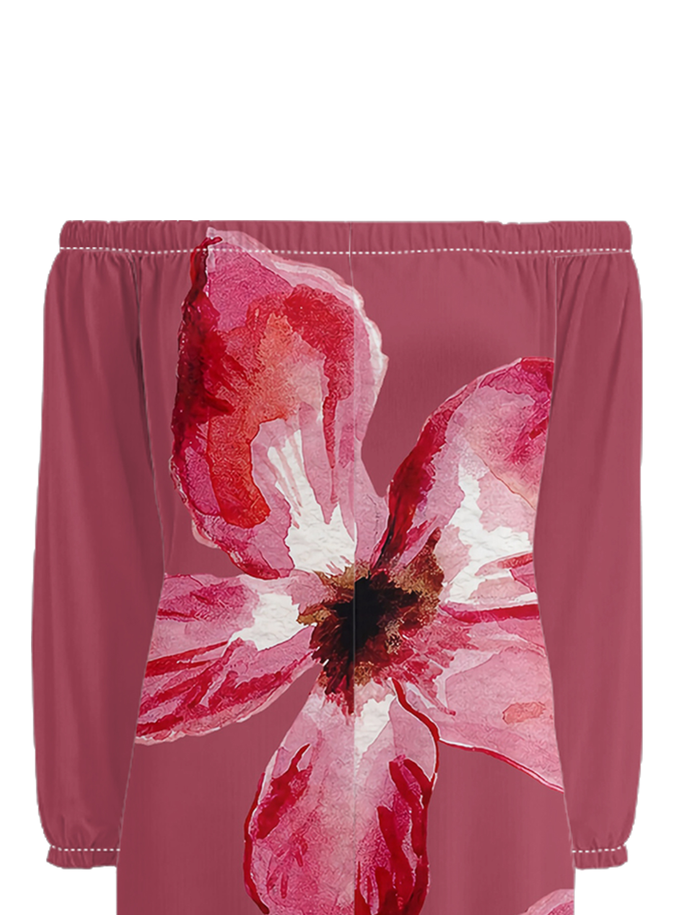 Bold Red Floral Off-Shoulder Jumpsuit