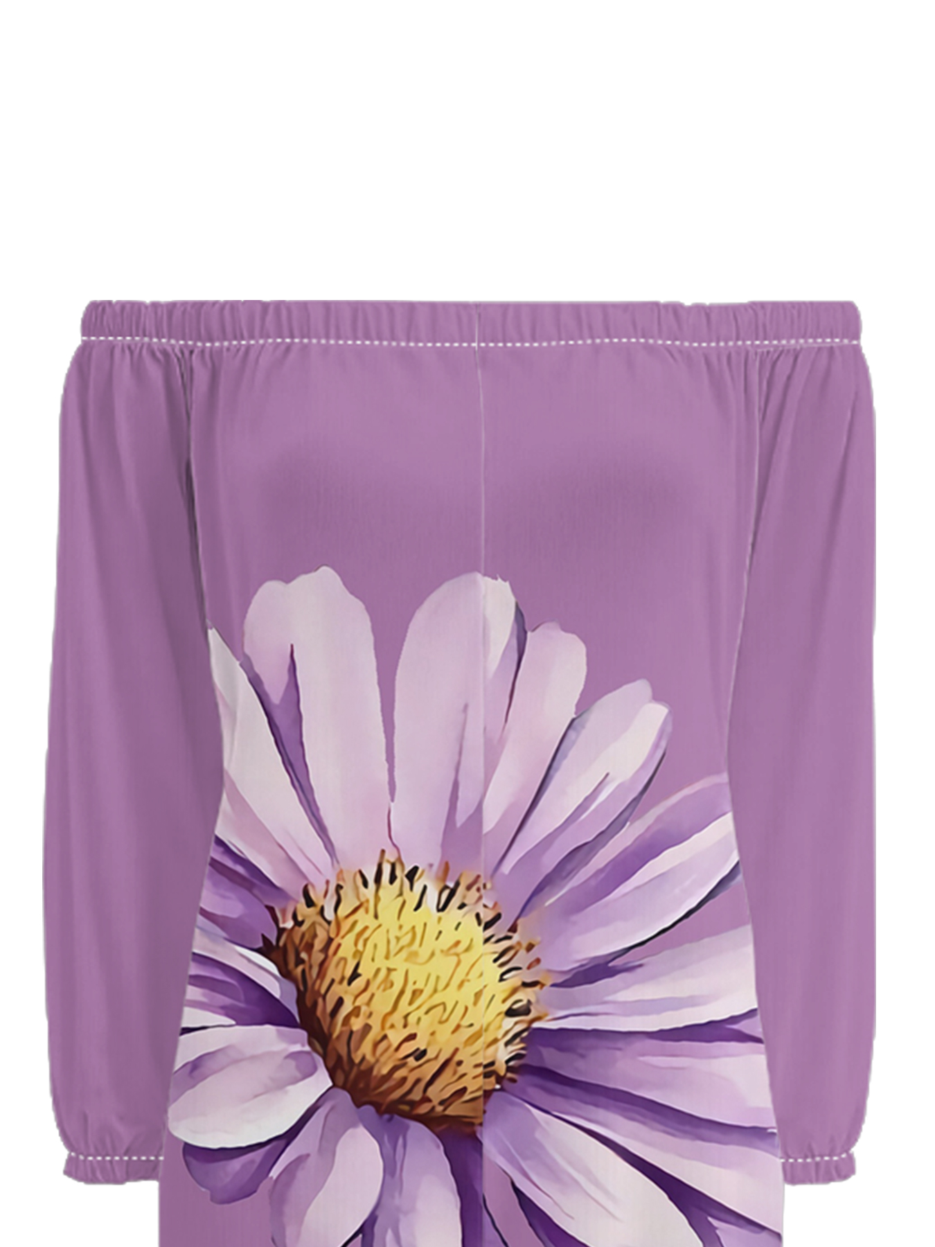 Lavender Daisy Off-Shoulder Jumpsuit