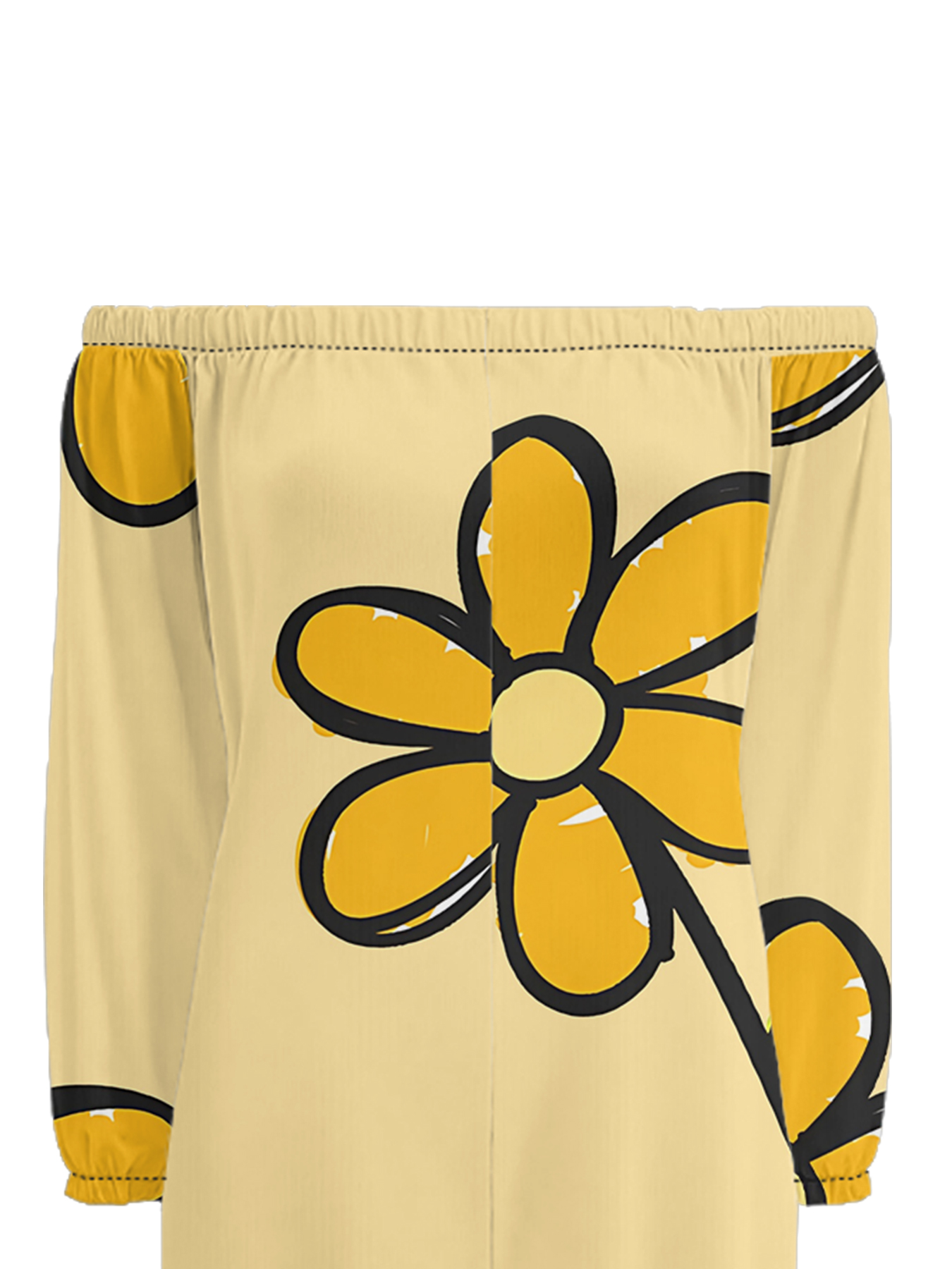 Buttercup Yellow Floral Off-Shoulder Jumpsuit