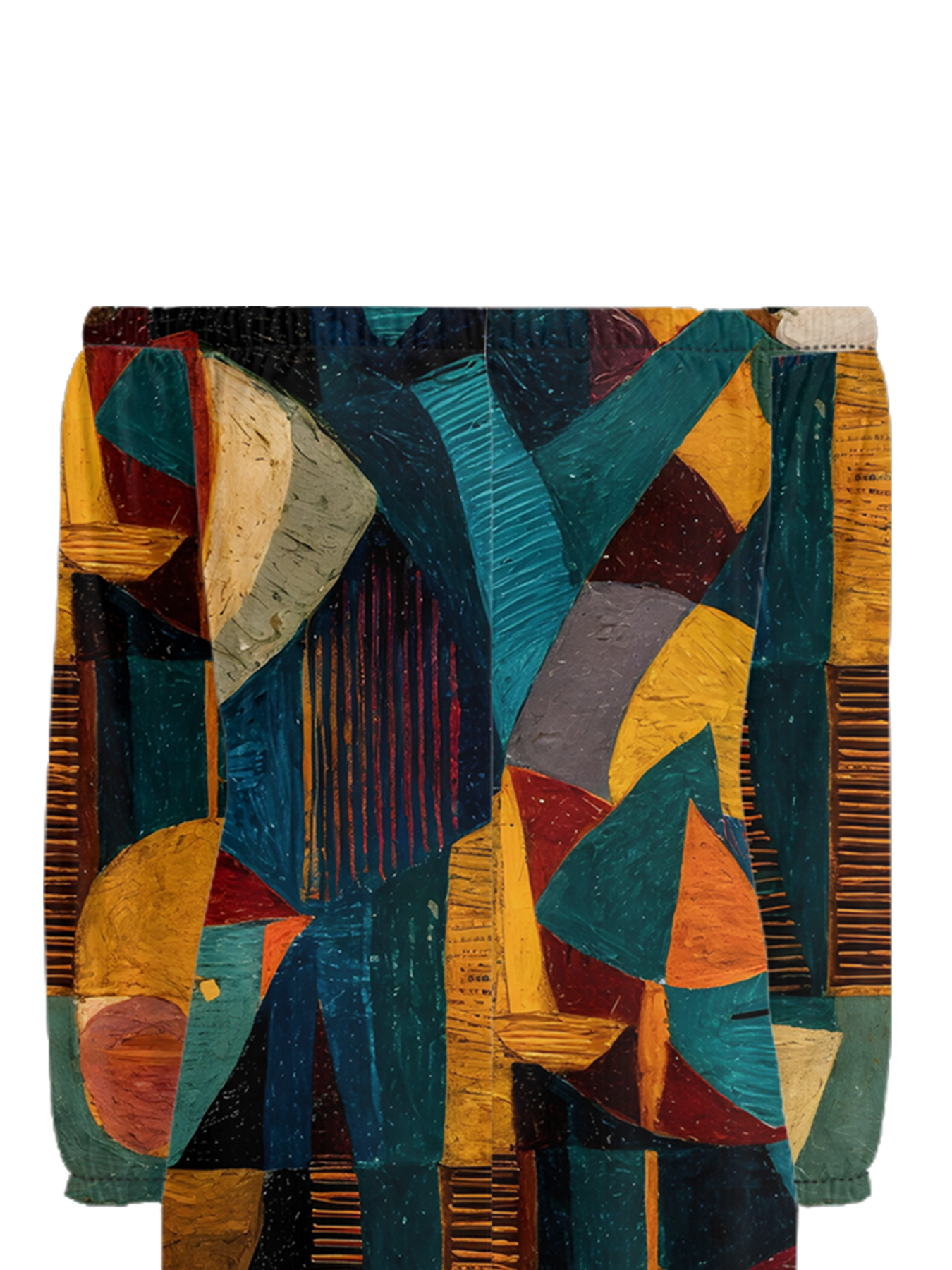 Geometric Abstract Art Off-Shoulder Jumpsuit