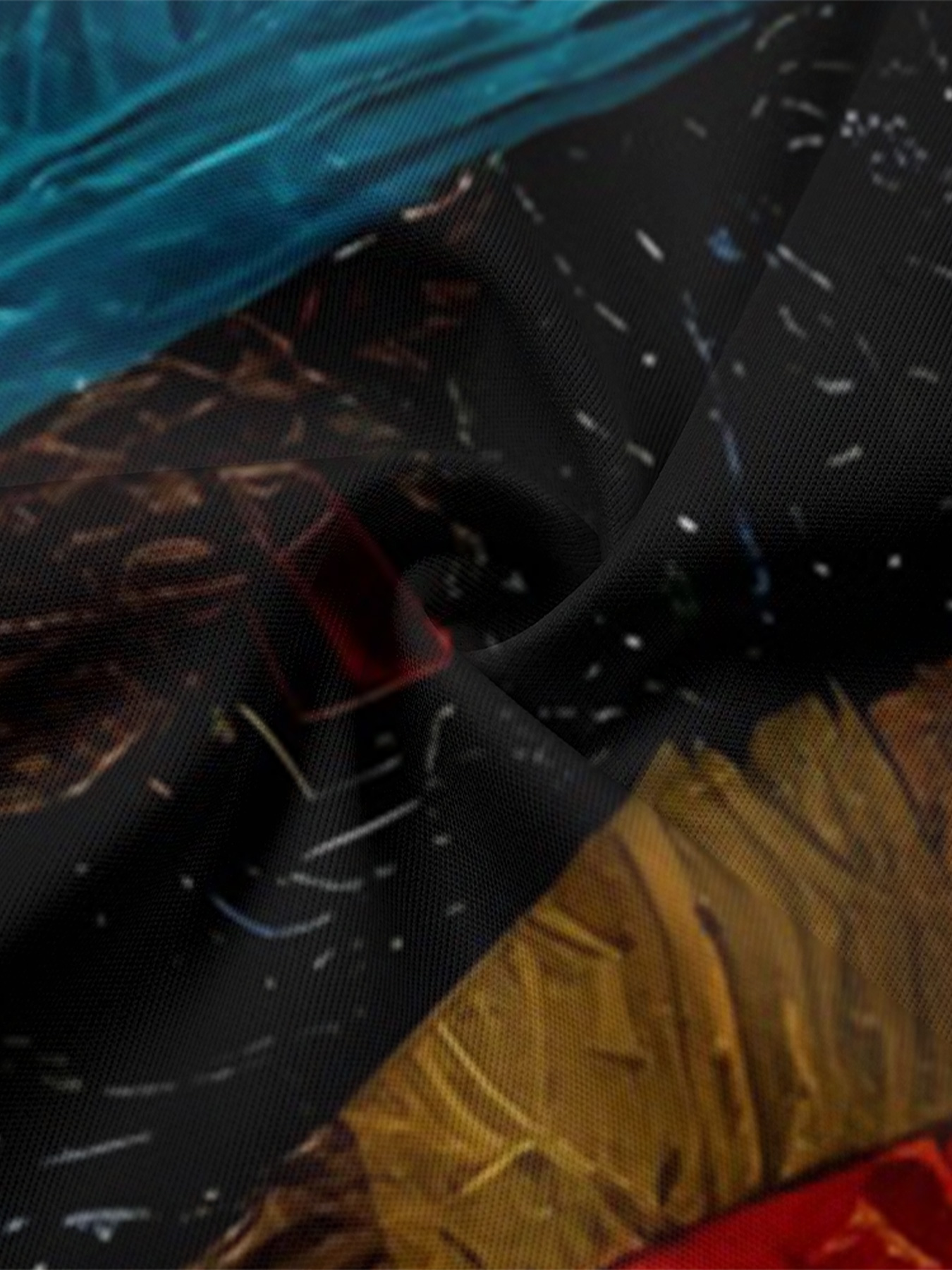 Artistic Patchwork Sleeveless Halter Jumpsuit