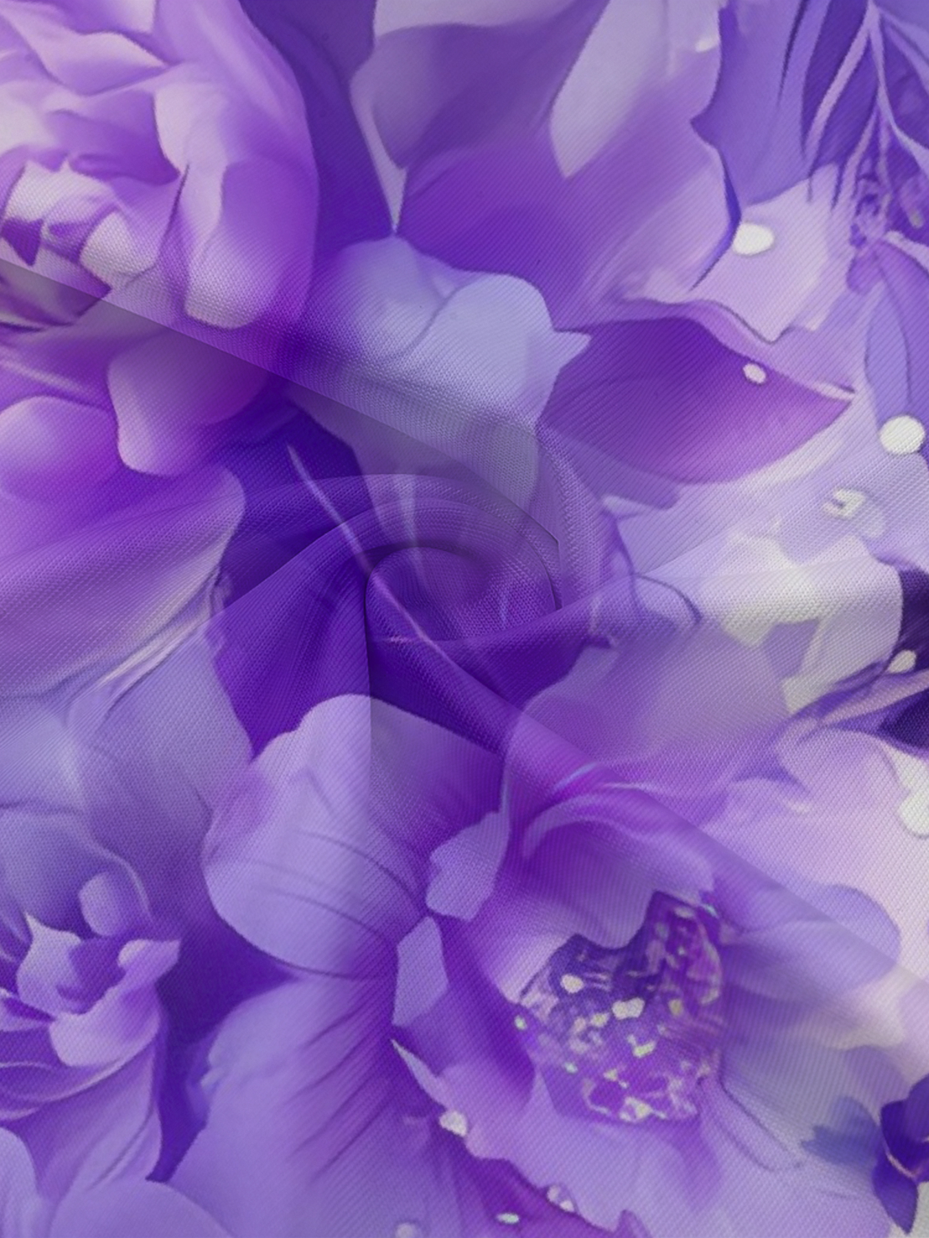 Purple Ombre Floral Off-Shoulder Jumpsuit