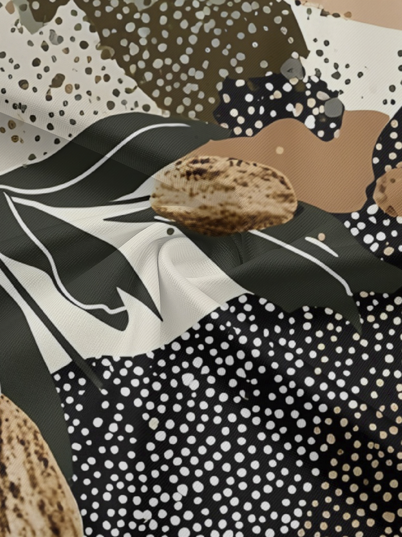 Earthy Botanical Off-Shoulder Jumpsuit