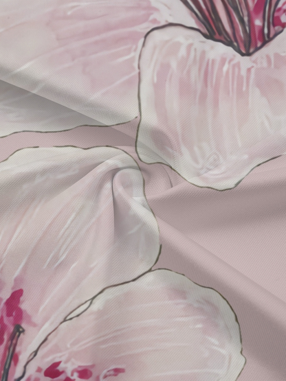 Blush Pink Floral Off-Shoulder Jumpsuit