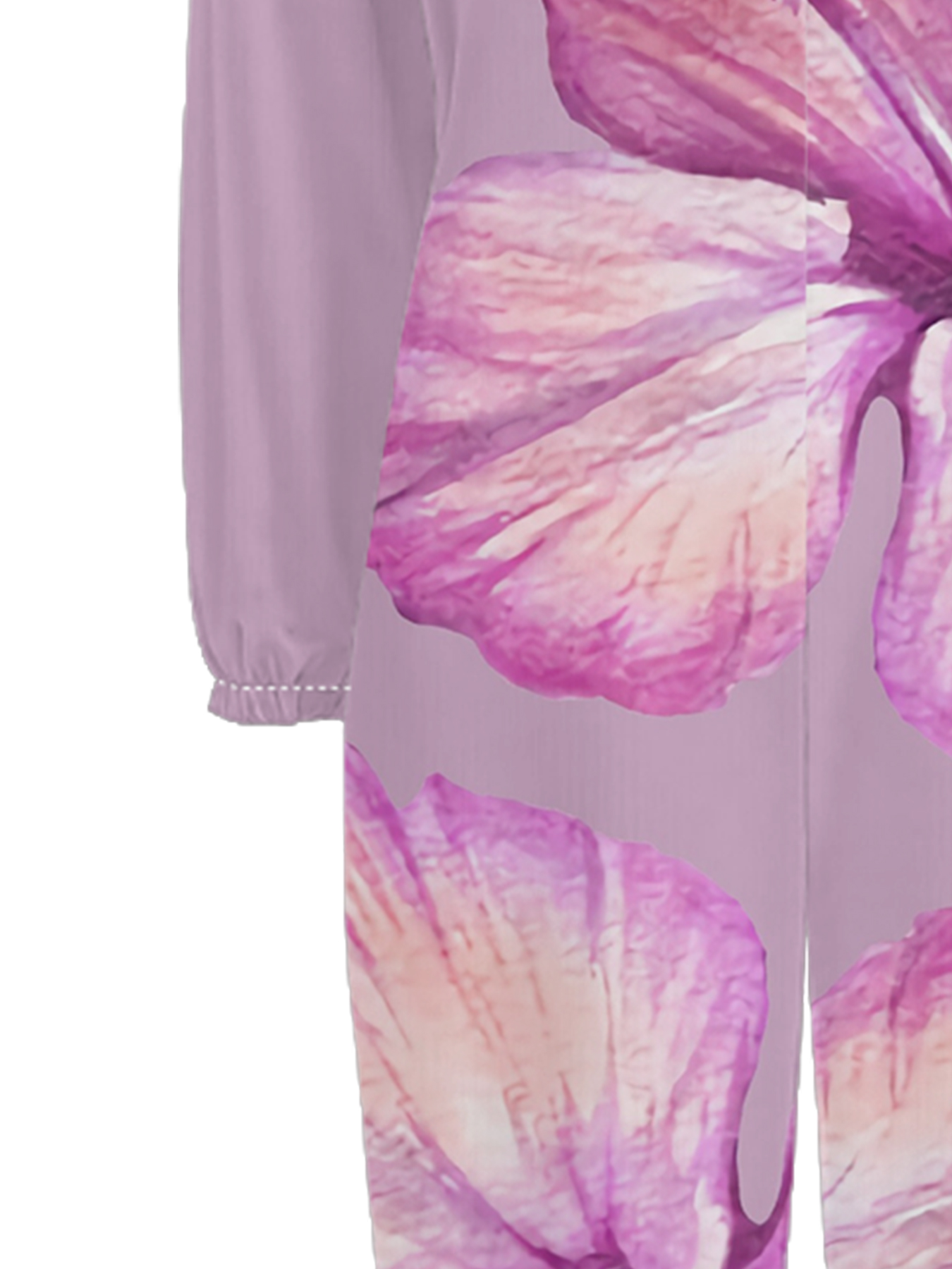 Lavender Hibiscus Off-Shoulder Jumpsuit