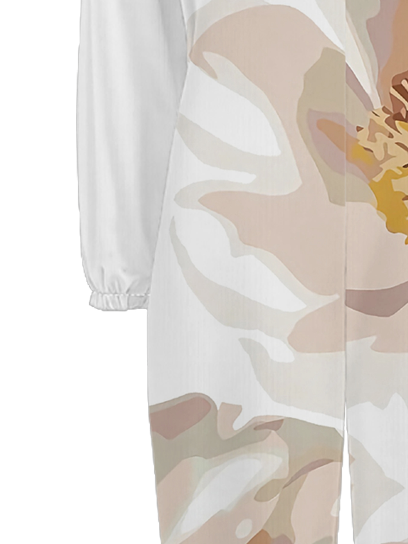 Neutral Floral Off-Shoulder Jumpsuit