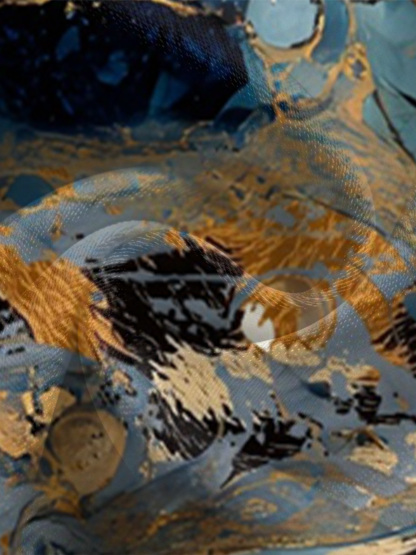 Marble & Leopard Long Sleeve Zip-Up Jumpsuit TUV832