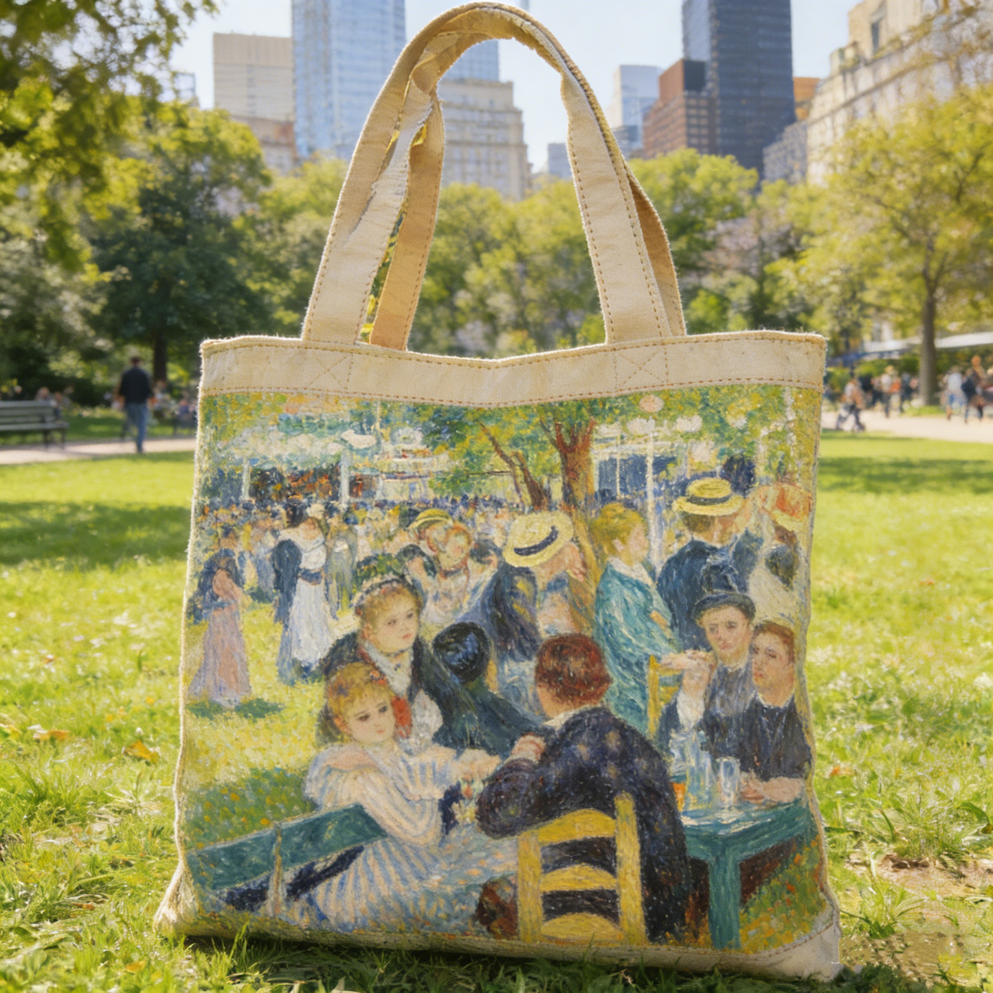 Christmas Bells Series Quilted Tote Bag