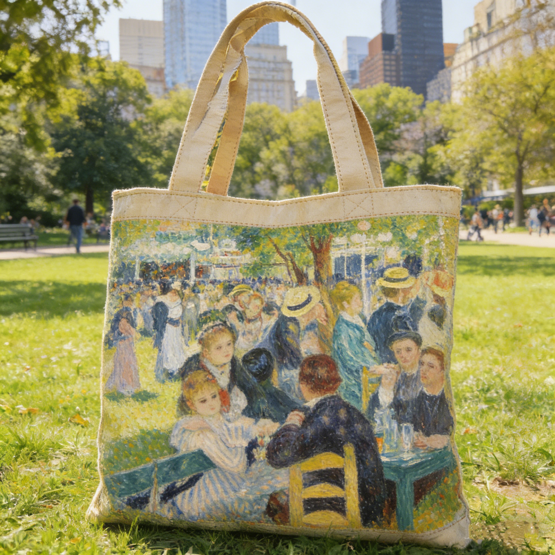 Christmas Bells Series Quilted Tote Bag