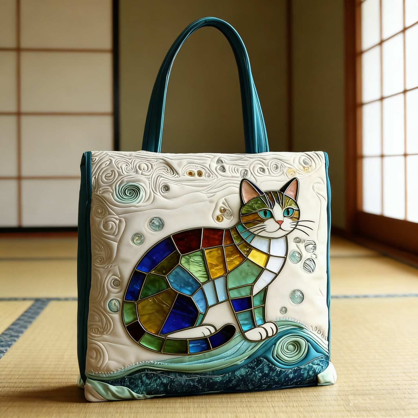 Christmas Bells Series Quilted Tote Bag