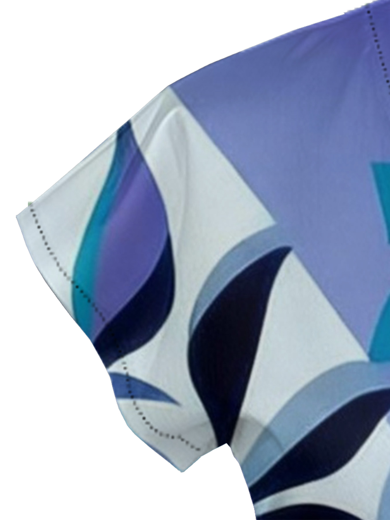 Abstract African Art Cap Sleeve V-Neck Midi Dress IYT99018