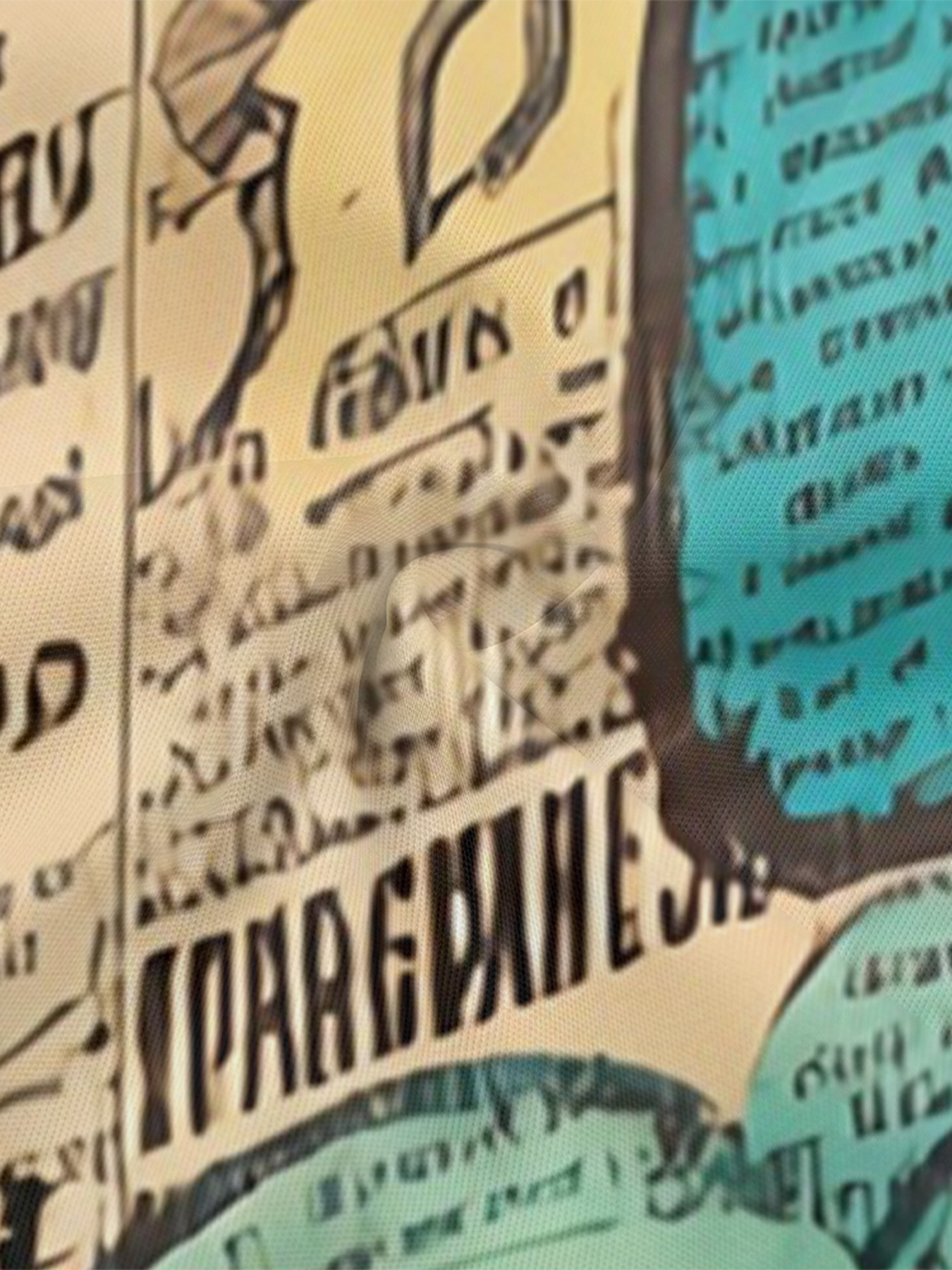 Comic Strip Sleeveless Halter Jumpsuit