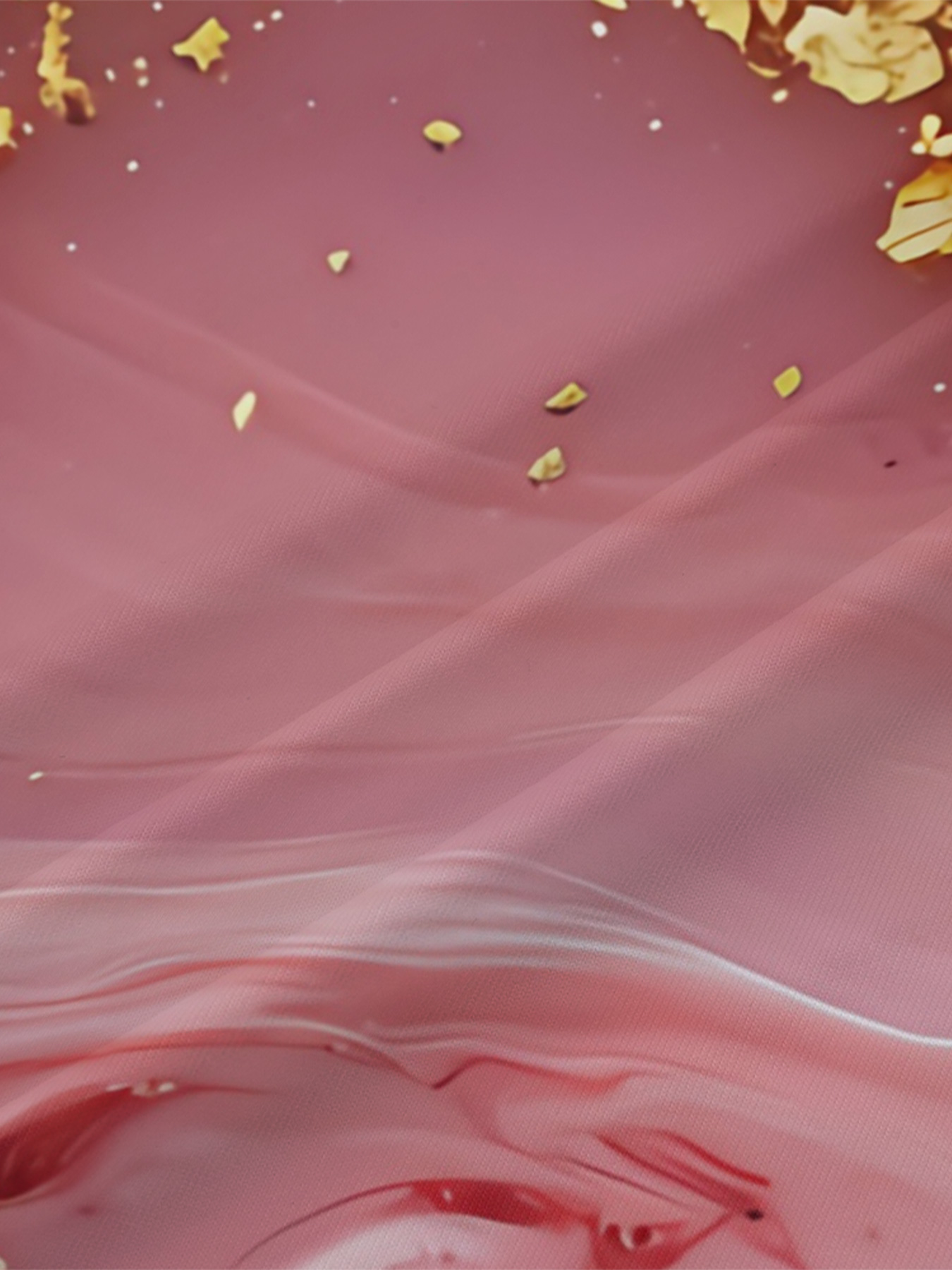 Pink & Gold Marble V-Neck Bodycon Midi Dress