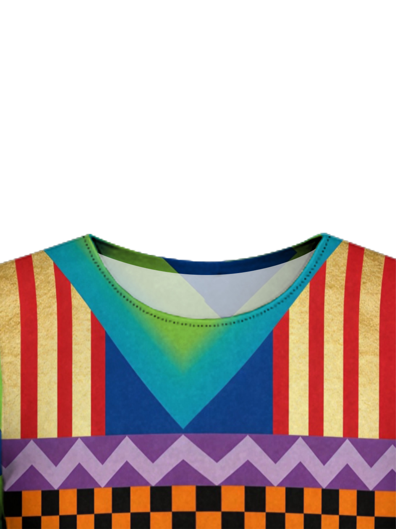 Vibrant African Geometric Easter Flare Sleeve Bodycon Midi Dress