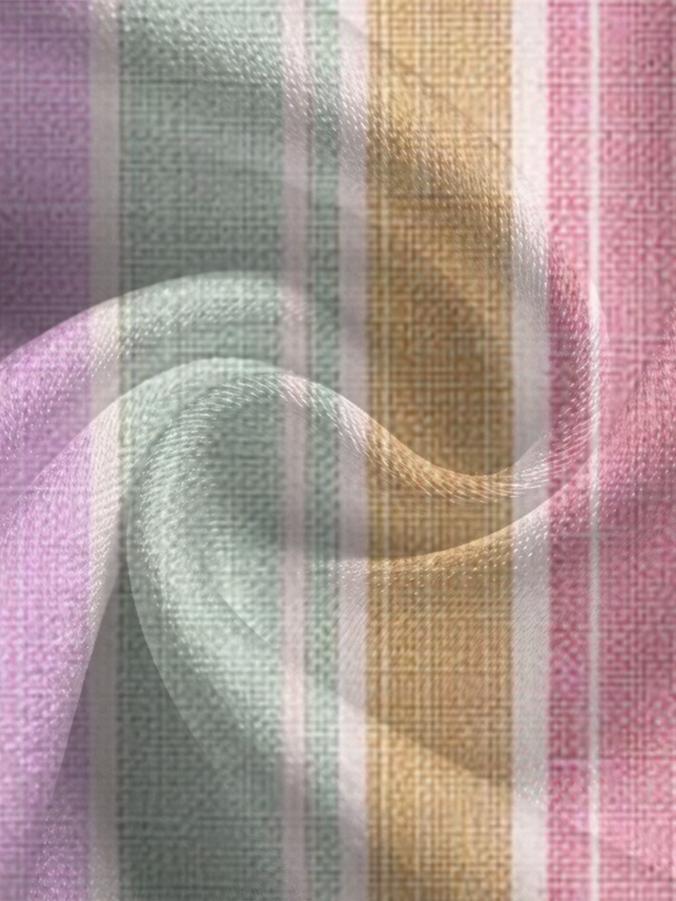 Pastel Stripe Long Sleeve Zip-Up Jumpsuit WXY503