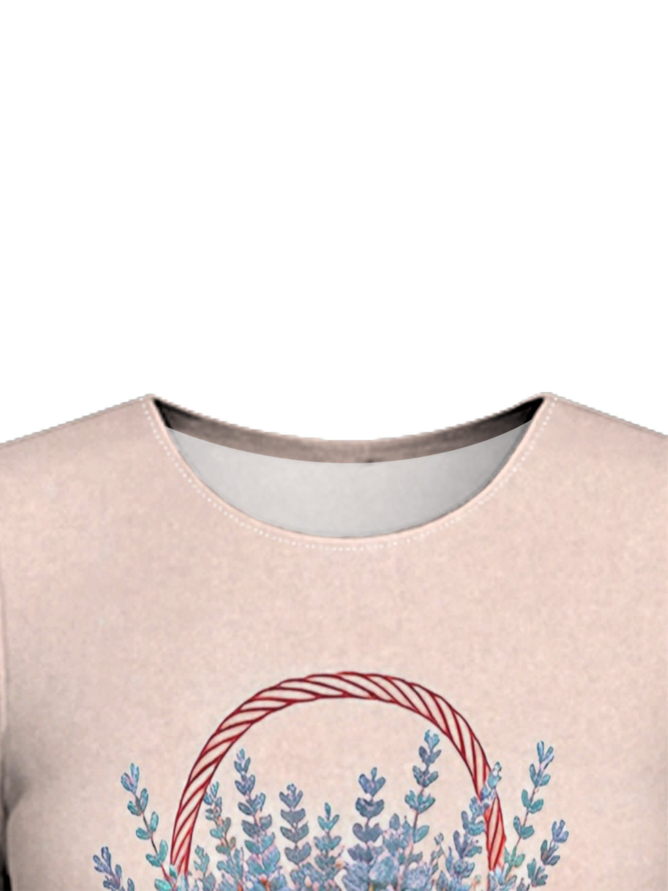 Ombre Pink-Green Lavender Cross Easter Flare Sleeve Bodycon Midi Dress