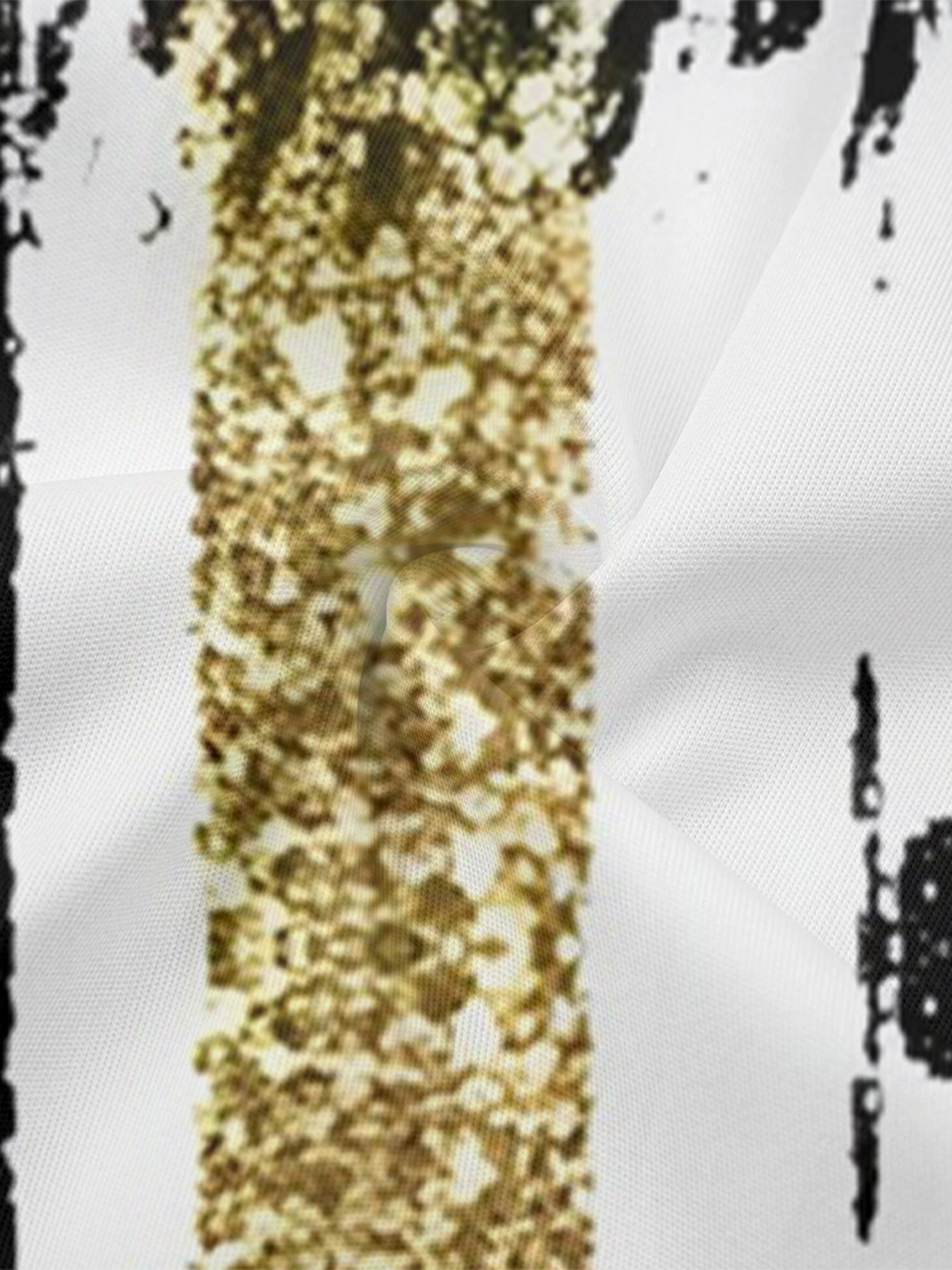 Black Gold Brushstroke Sleeveless Halter Jumpsuit