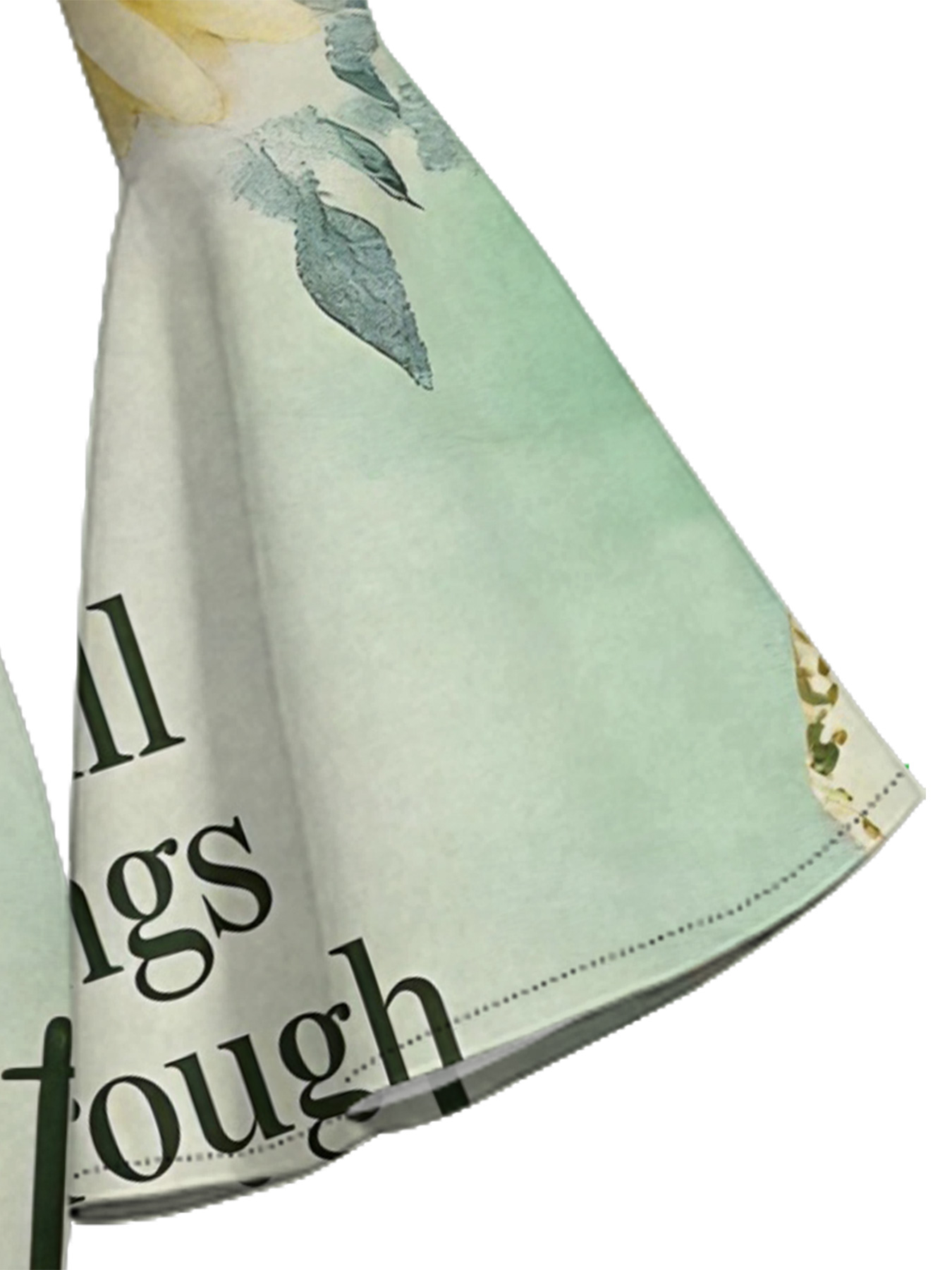 Sage Green Vintage Cross Easter Flare Sleeve Bodycon Midi Dress