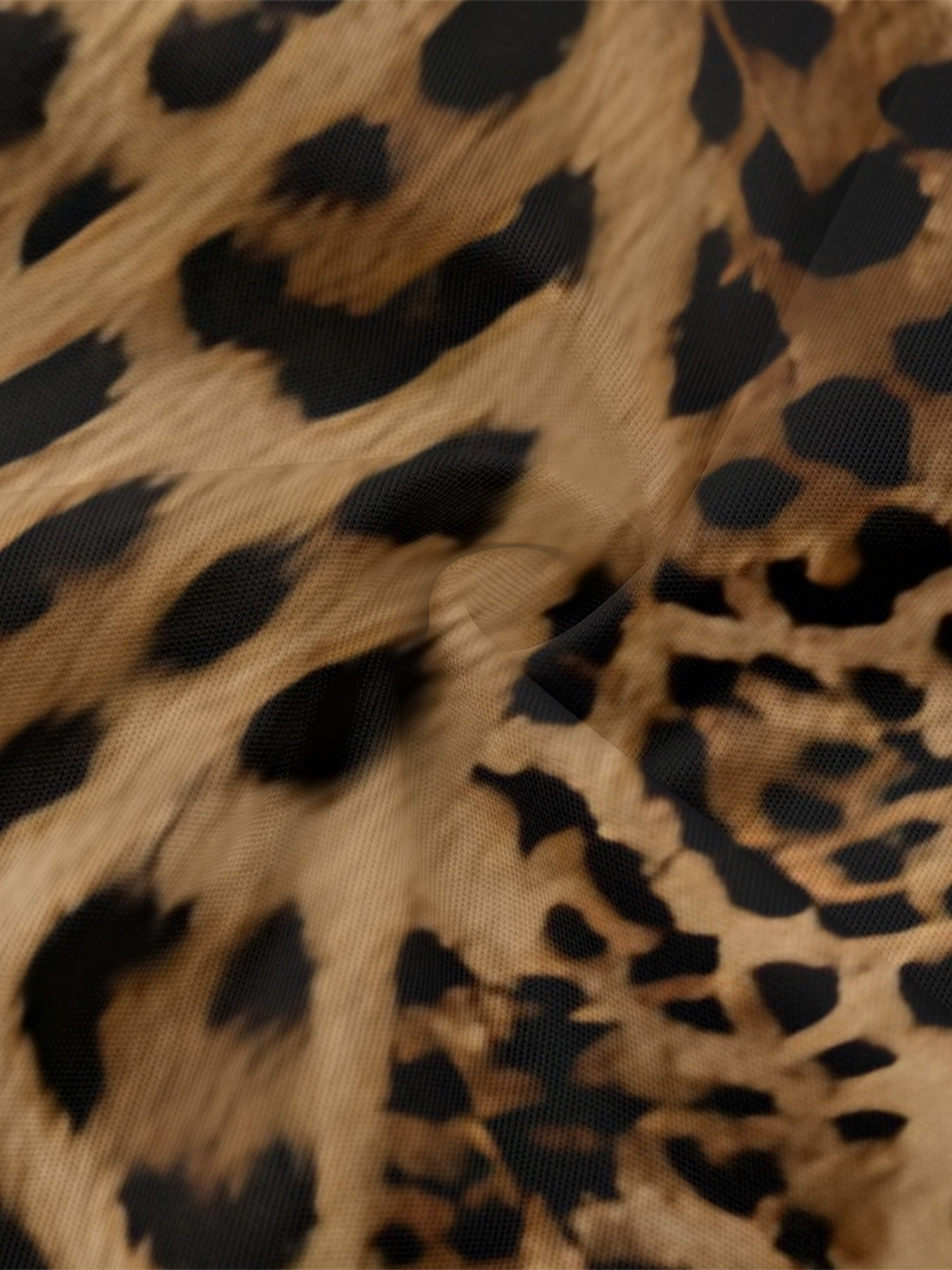 Classic Leopard Print Bell Flare Sleeve Bodycon Midi Dress