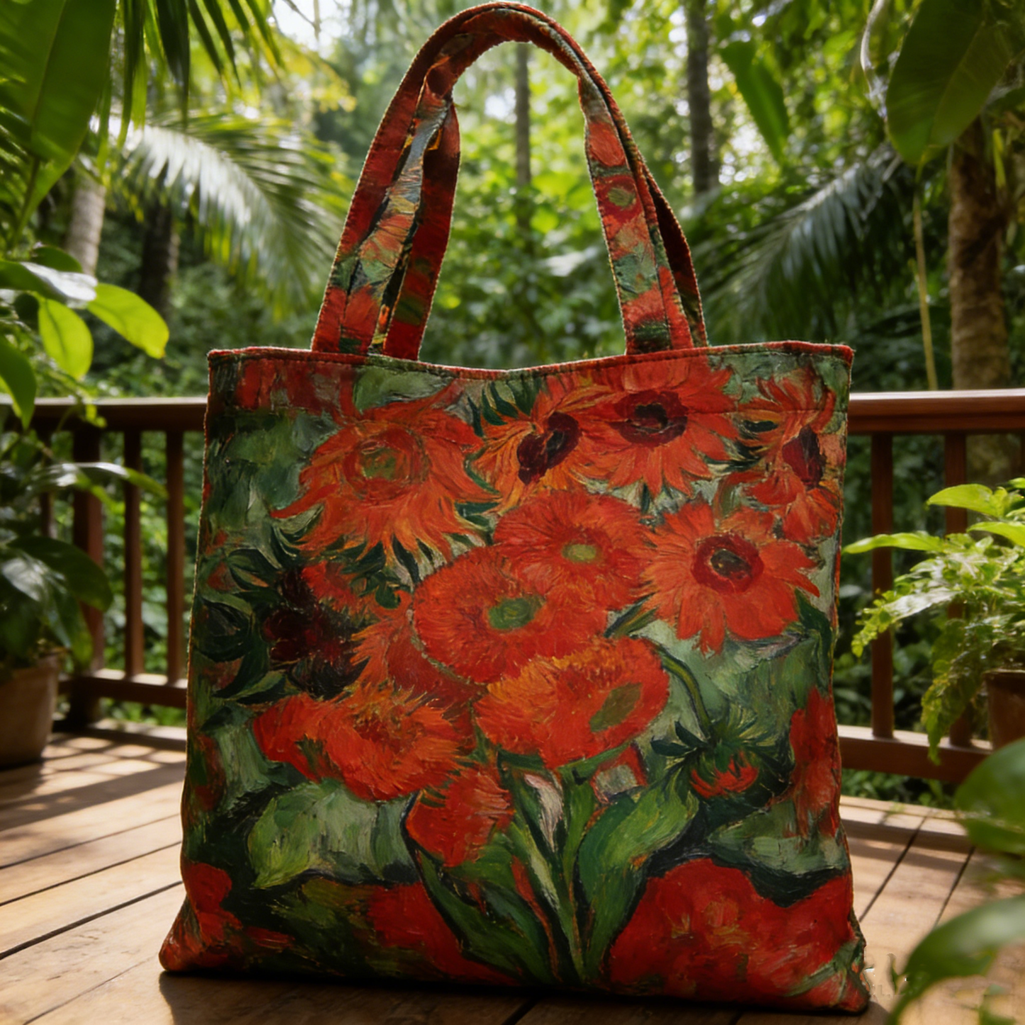 Christmas Bells Series Quilted Tote Bag