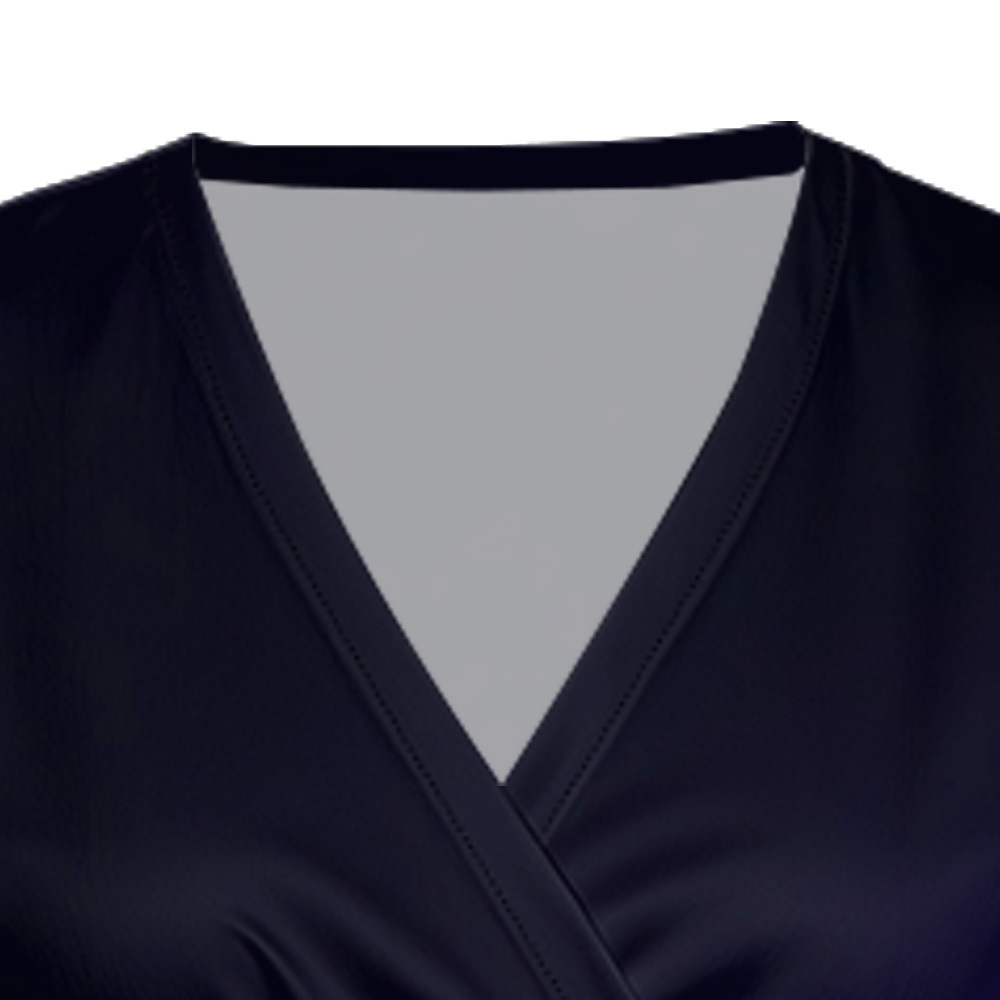 Navy to Purple Ombre Cap Sleeve V-Neck Midi Dress CDF840