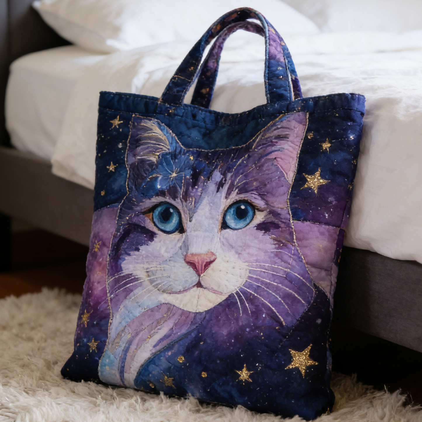 Christmas Bells Series Quilted Tote Bag