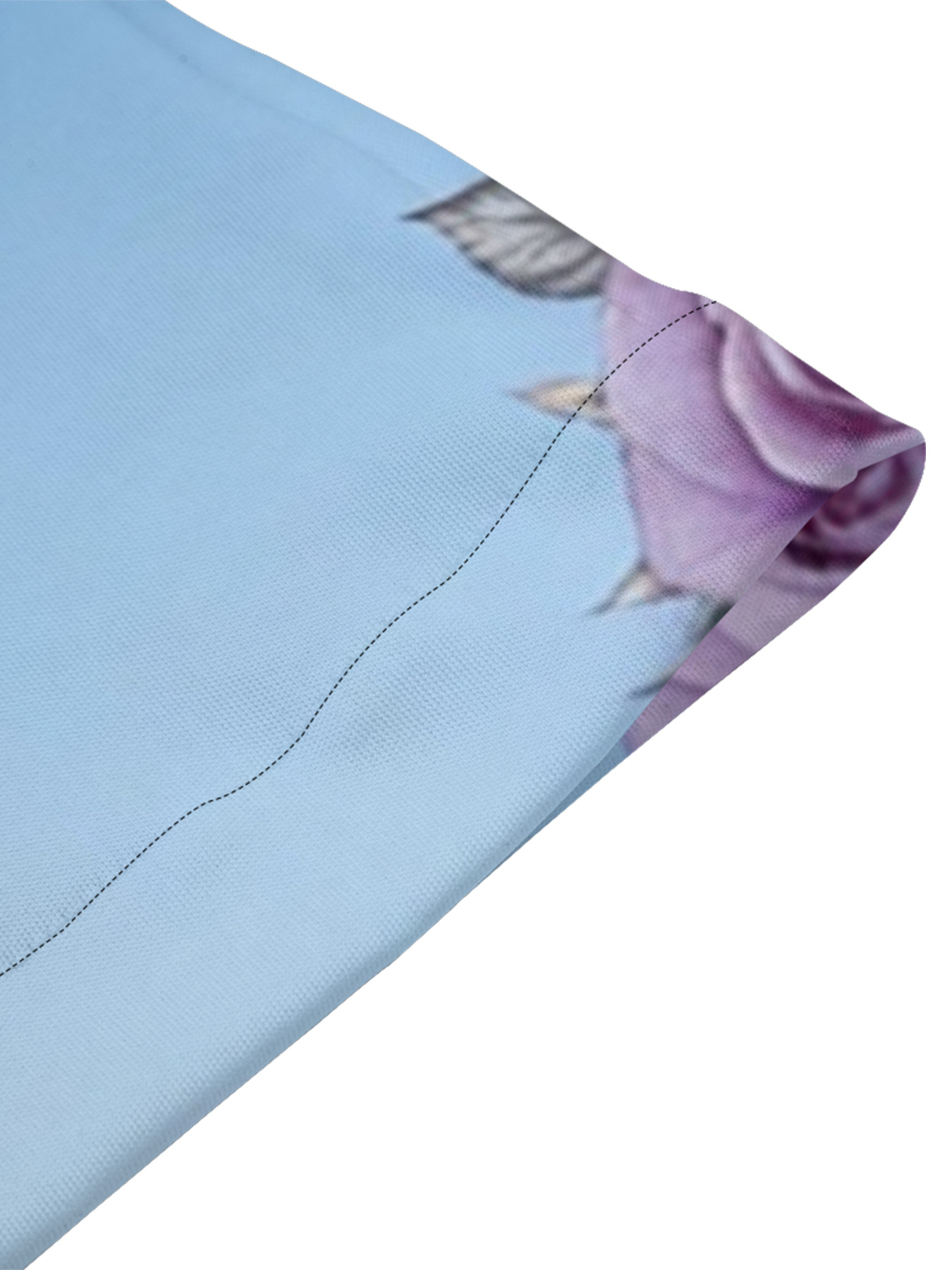 Gradient Blue Crystal Cross Easter Flare Sleeve Bodycon Midi Dress