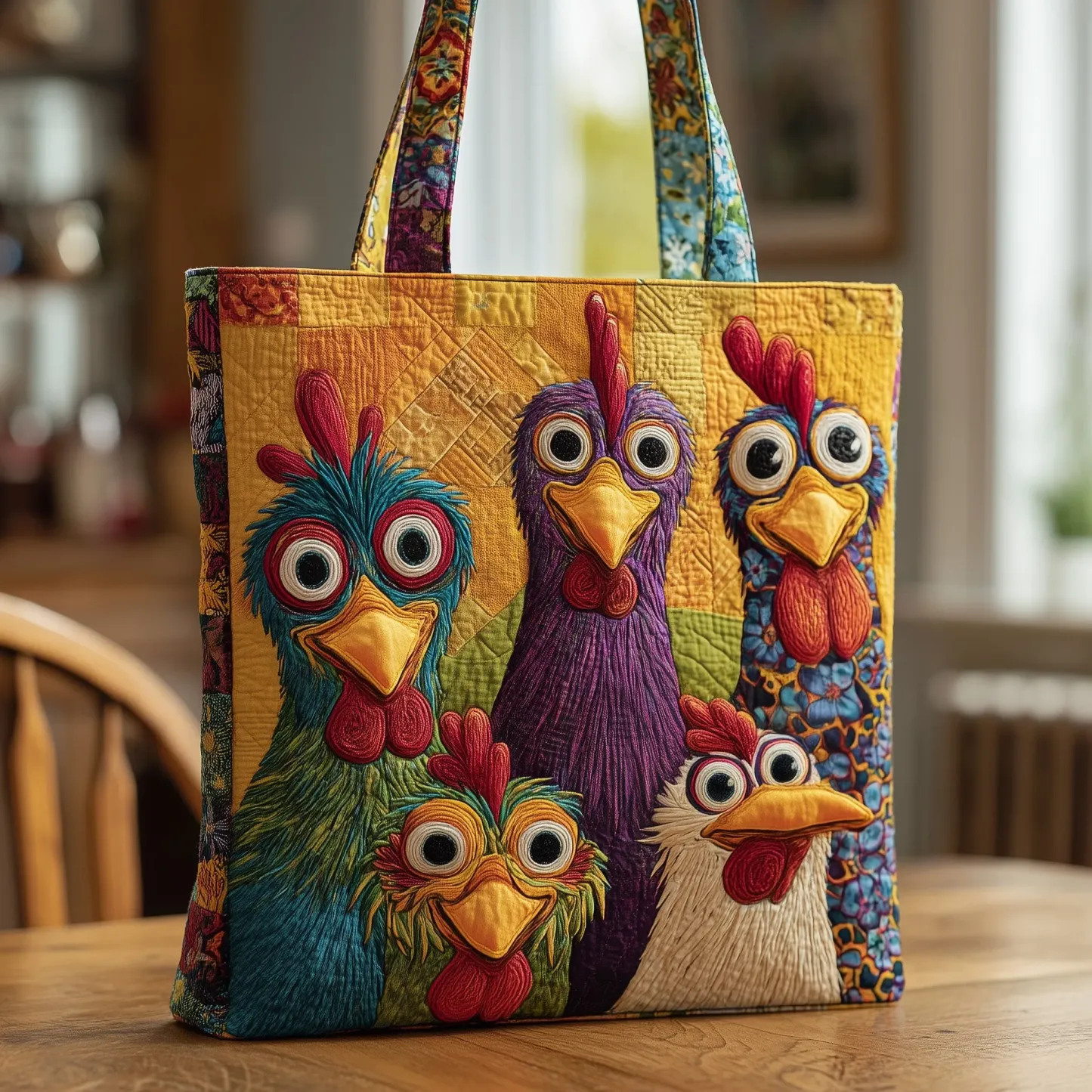 Cardinal Love Quilted Tote Bag