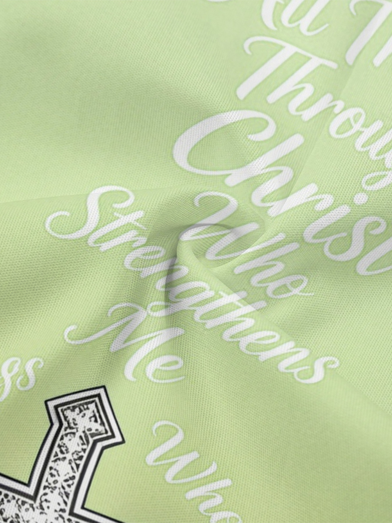 Light Green Floral Basket Cross Easter Flare Sleeve Bodycon Midi Dress