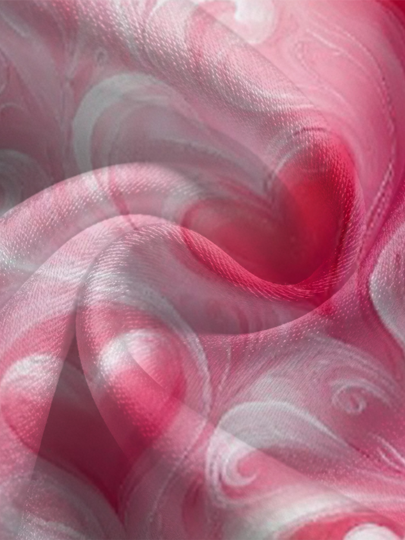 Pink Heart Swirl Long Sleeve Zip-Up Jumpsuit BCG821