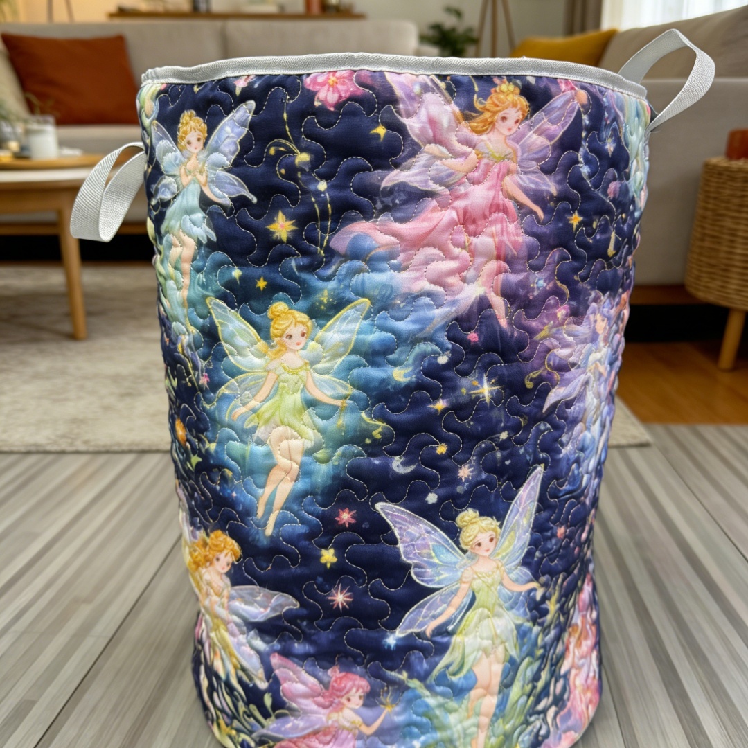 Dreamy Cavalier Day Quilted Laundry Basket